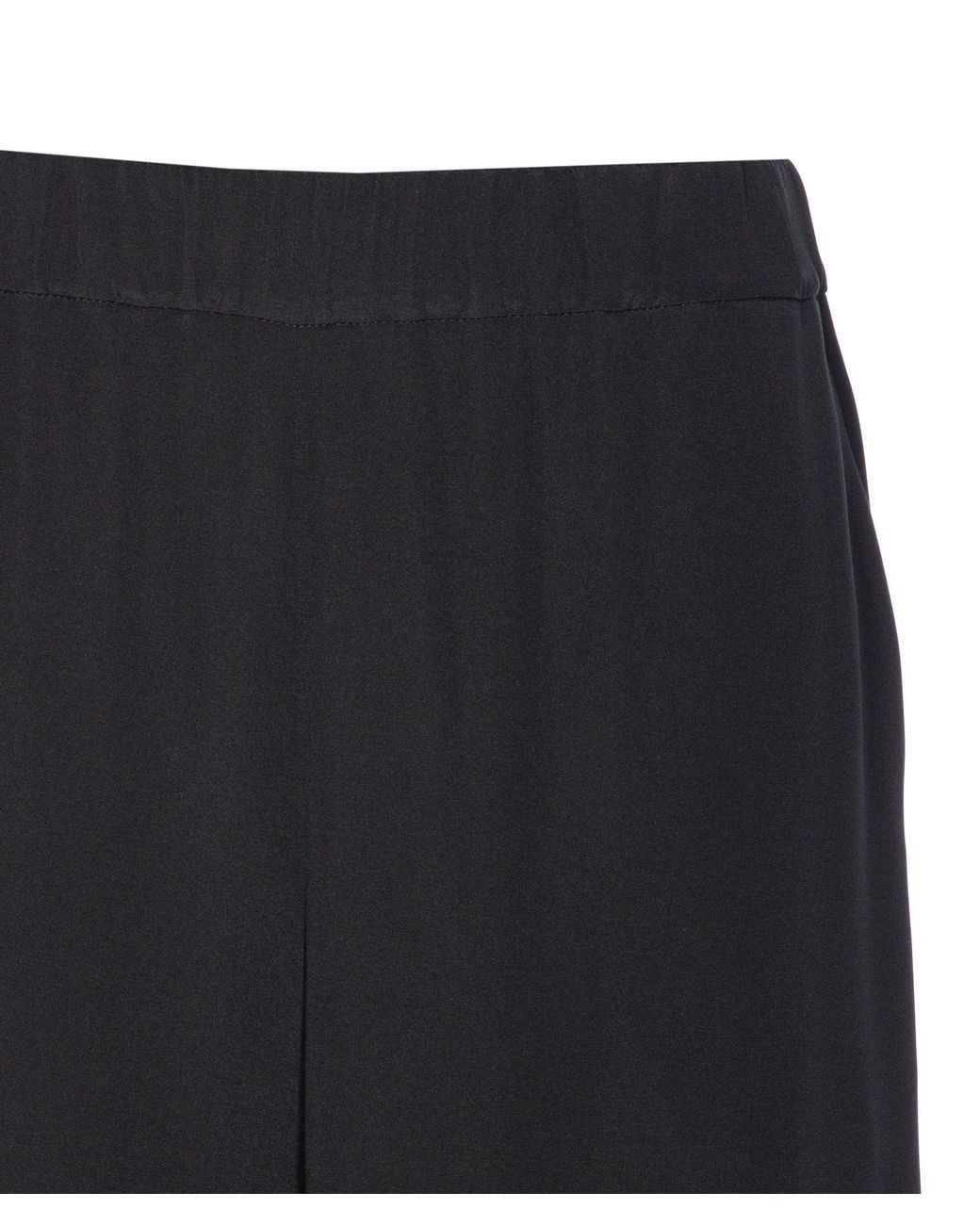 Max Mara Black Bonn Wide Leg Trousers