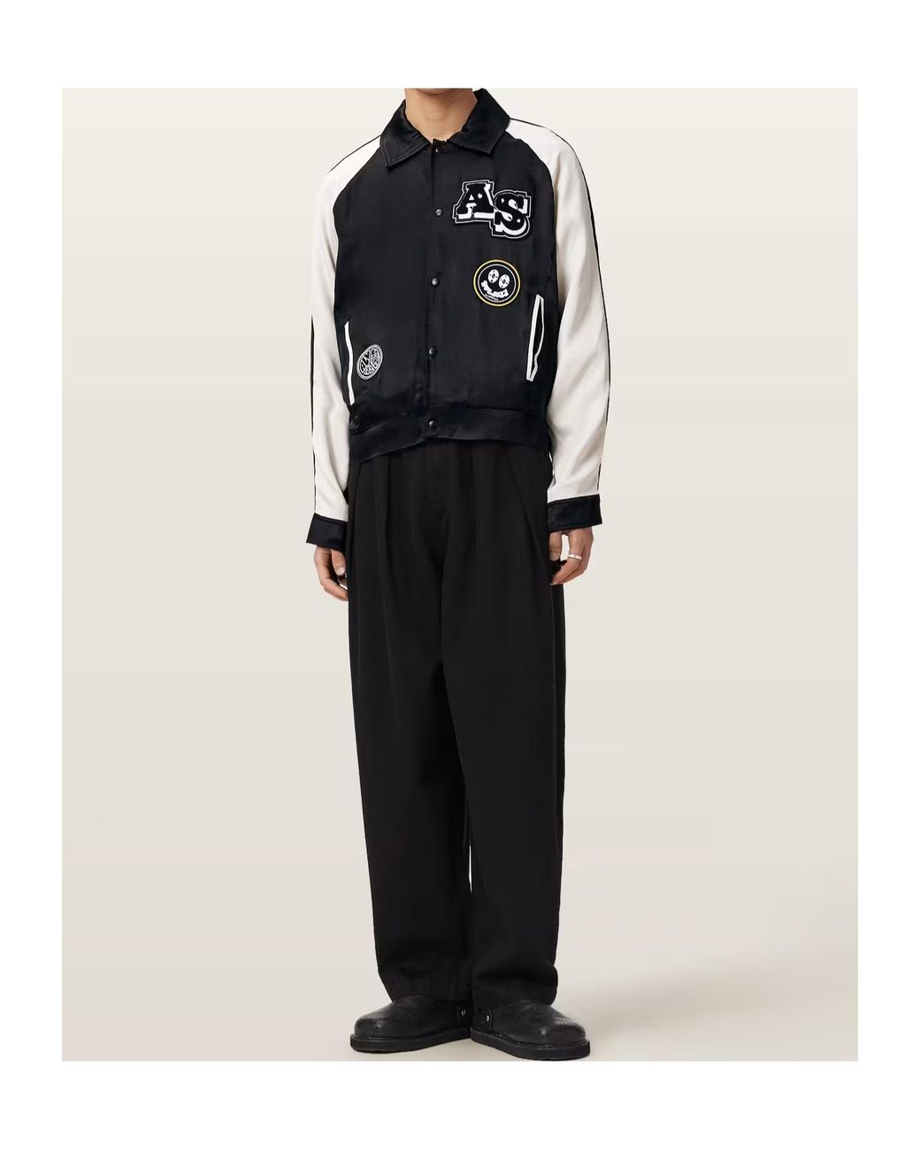 AllSaints Black Long-Sleeved Jacket for men