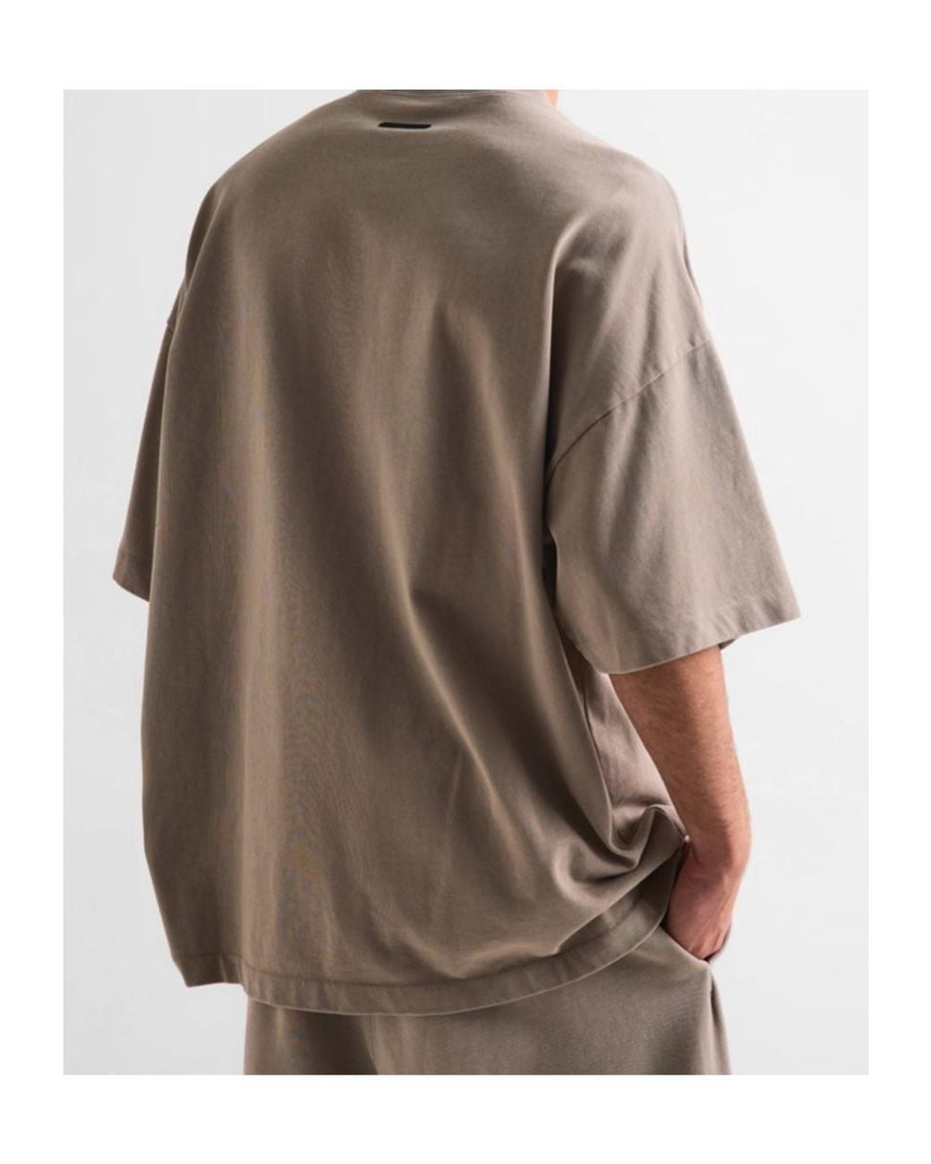 Fear Of God Gray Logo Loose T-Shirt for men