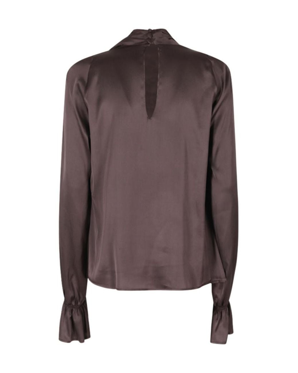 Raquel Diniz Brown Long-Sleeved Cover-Up