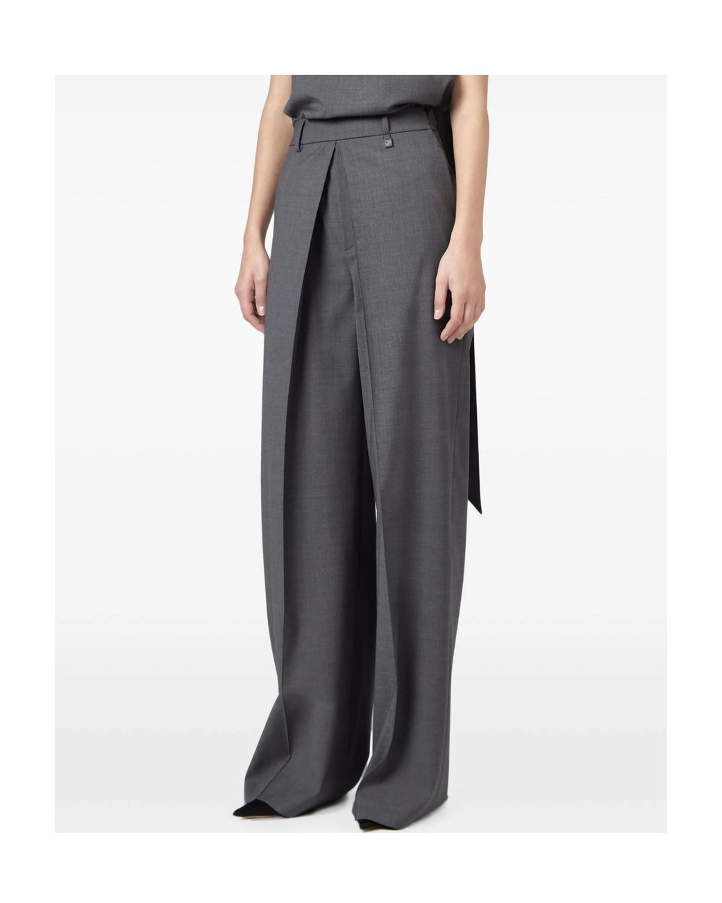 GIUSEPPE DI MORABITO Multicolor Front Overlay Wide-Leg Pants