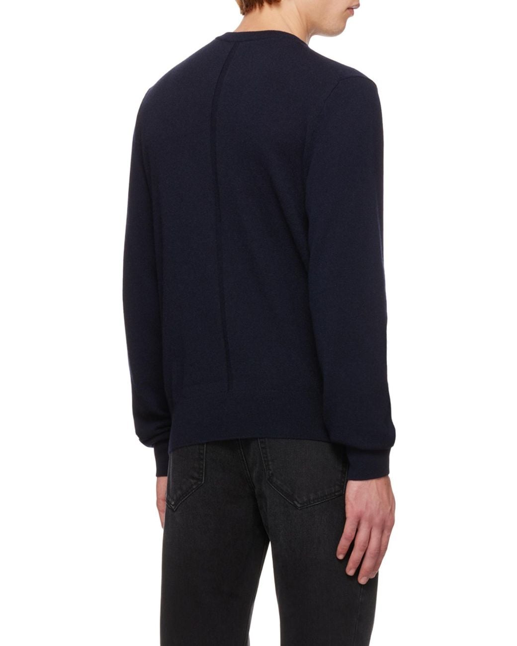 The Row Blue Crewneck Knitted Jumper for men