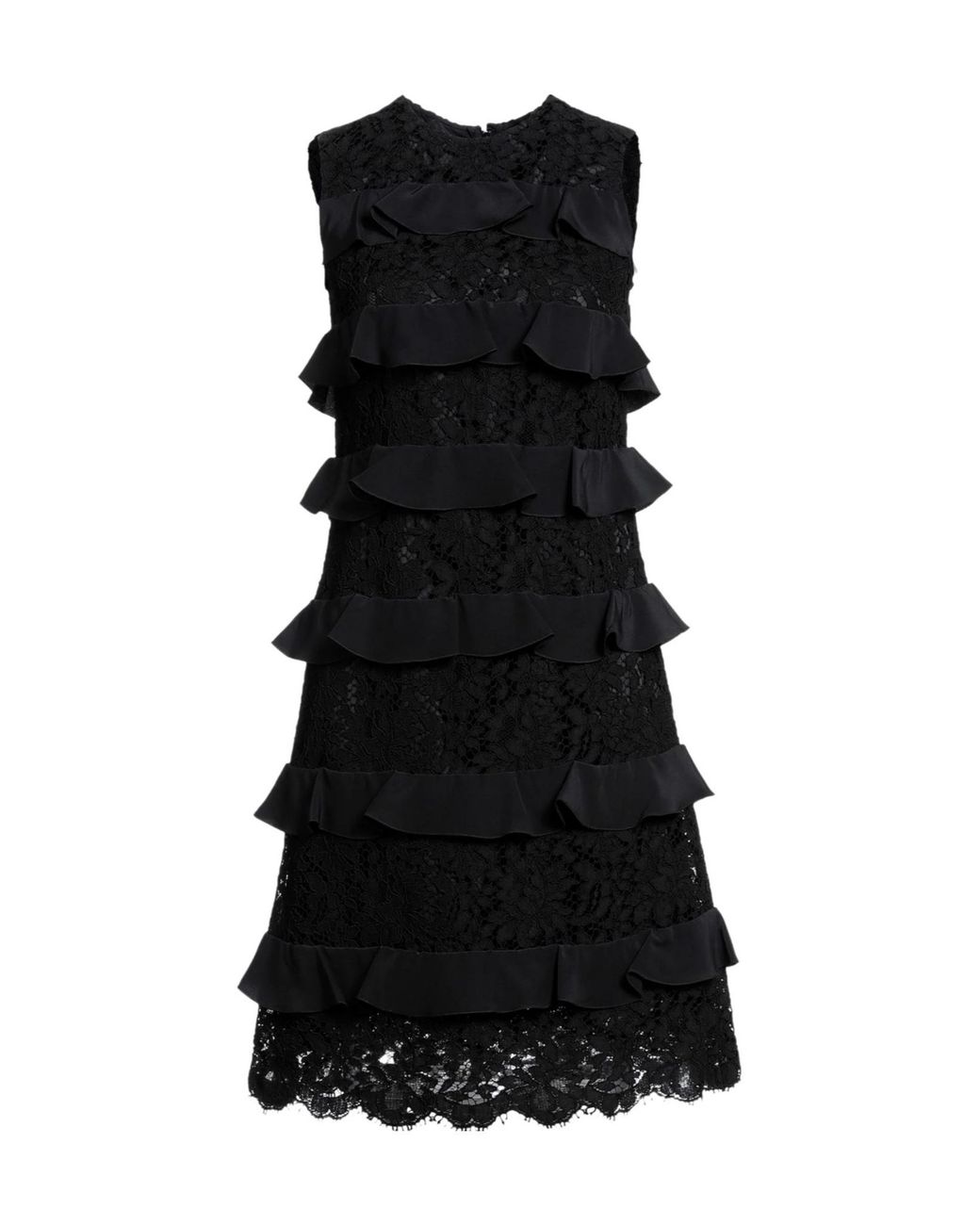 Dolce & Gabbana Black Silk-blend Sheath Dress
