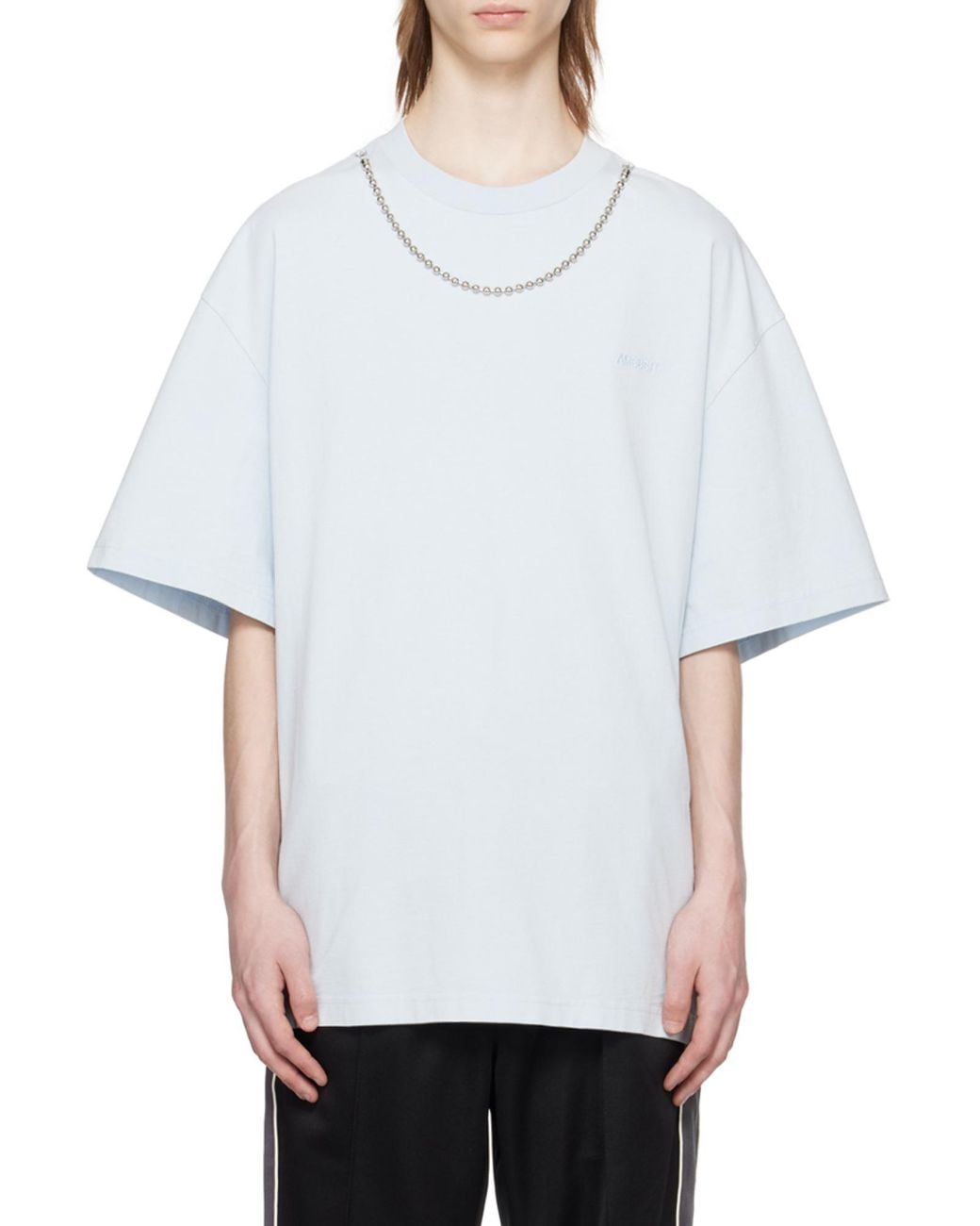 Ambush White Ballchain Crewneck T-Shirt for men