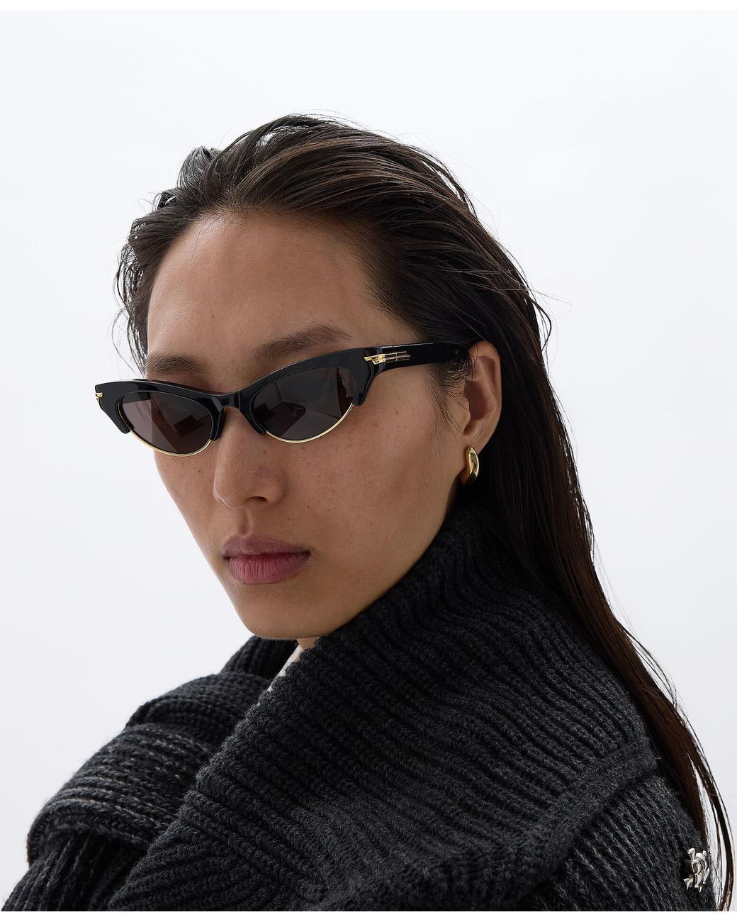 Bottega Veneta Metallic Candy Claw Earrings