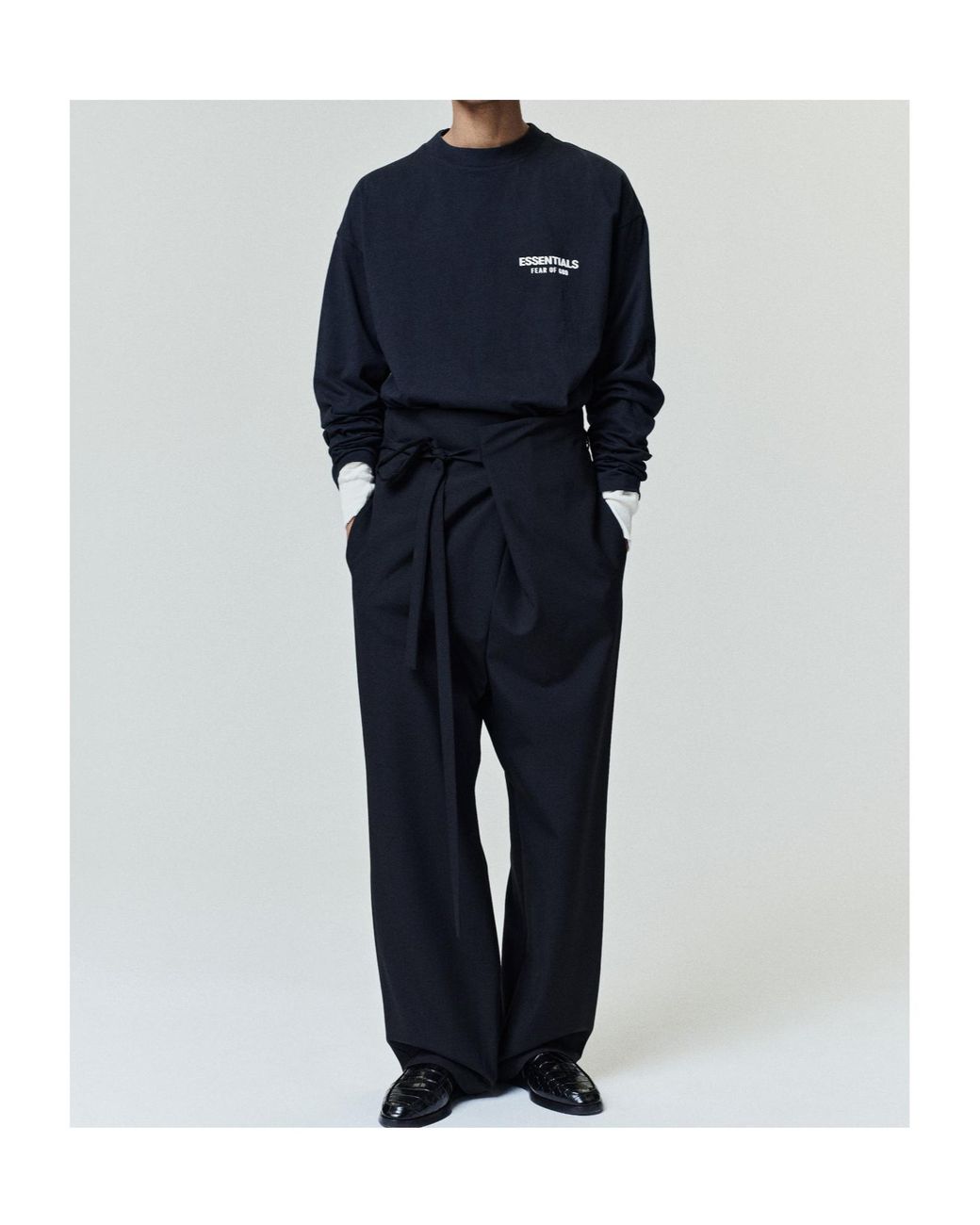 Fear Of God Black Long-Sleeved T-Shirt for men
