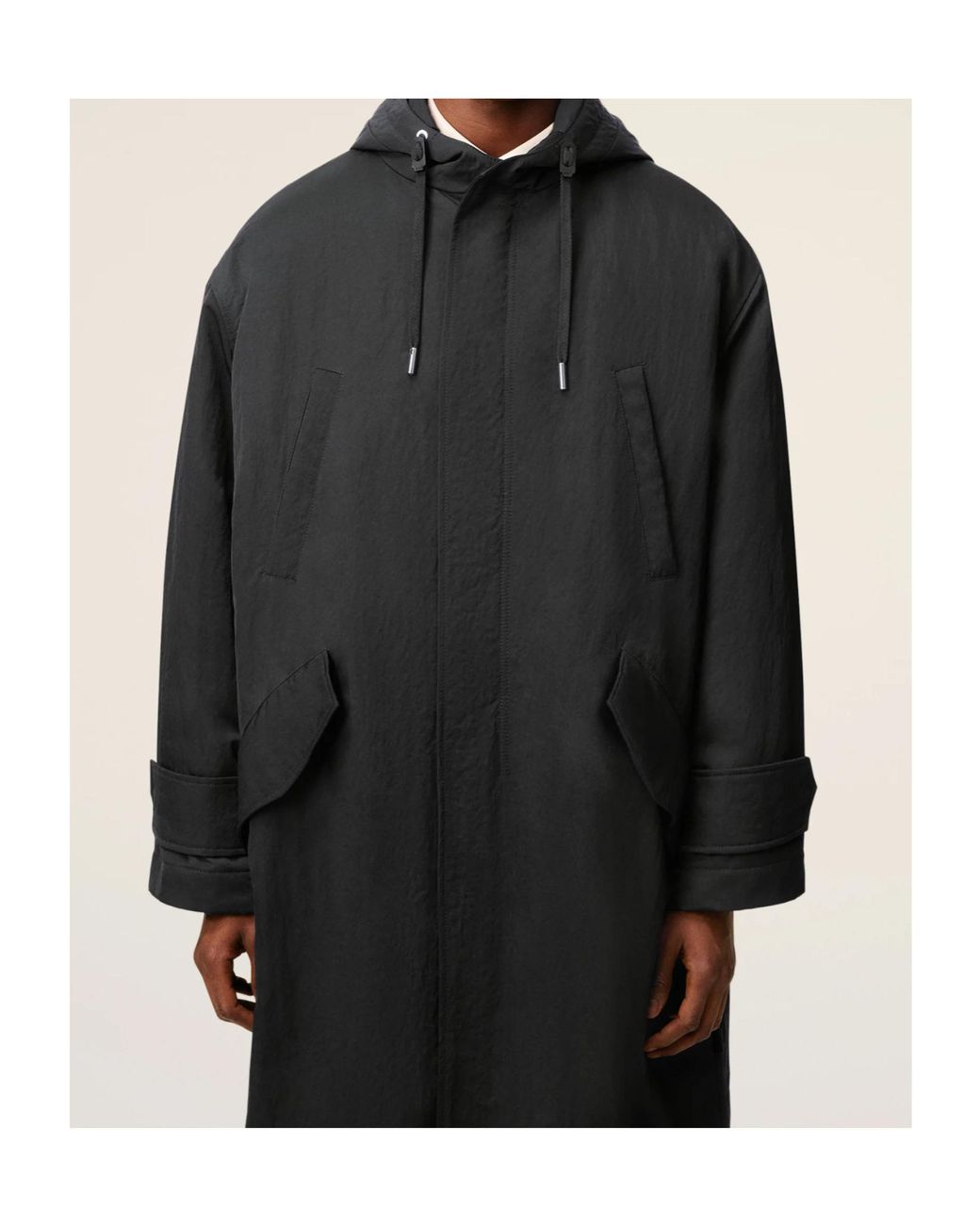 AMI Black Ami Alexandre Mattiussi Hooded Padded Parka for men