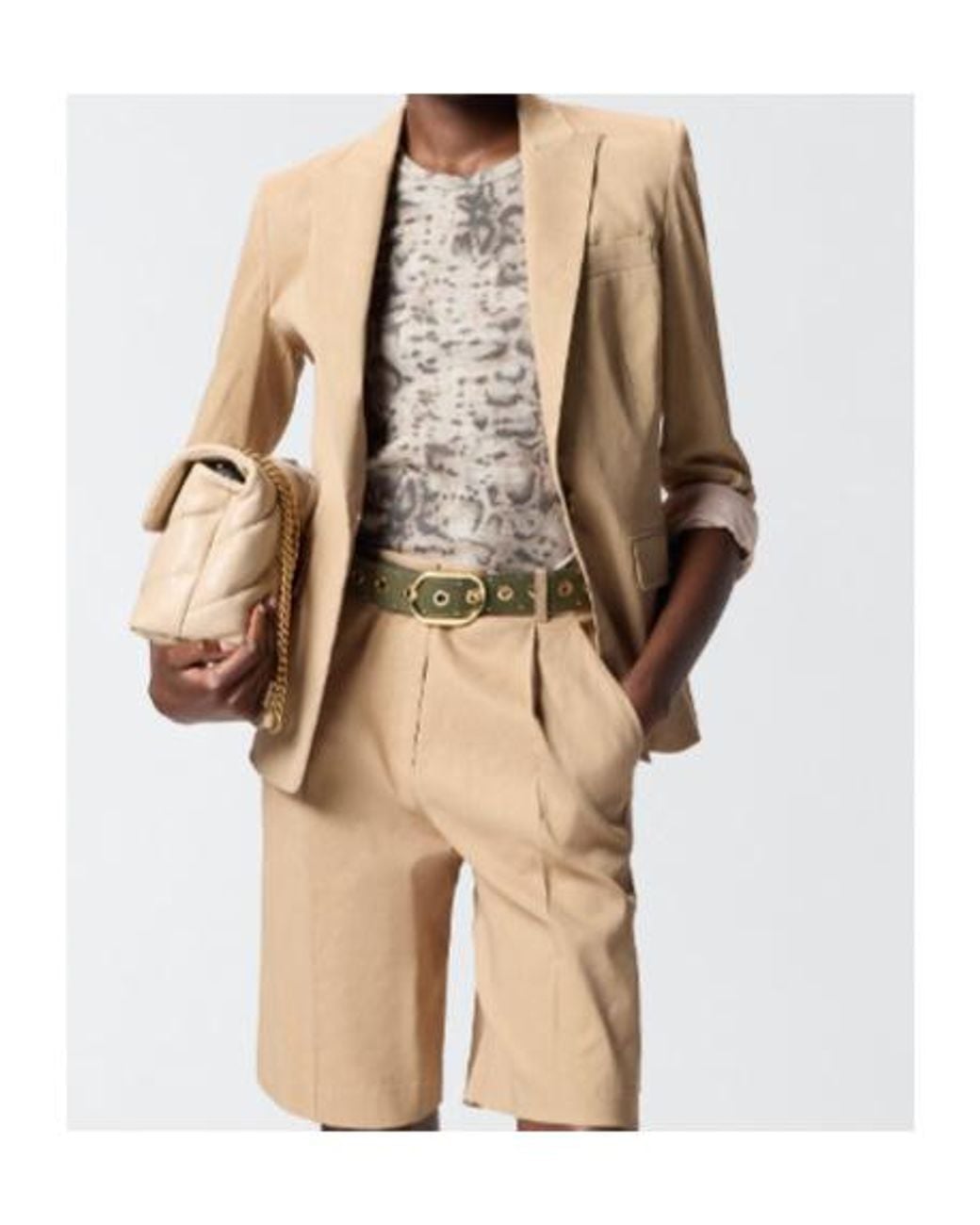 Pinko Natural Single-Breasted Jacket