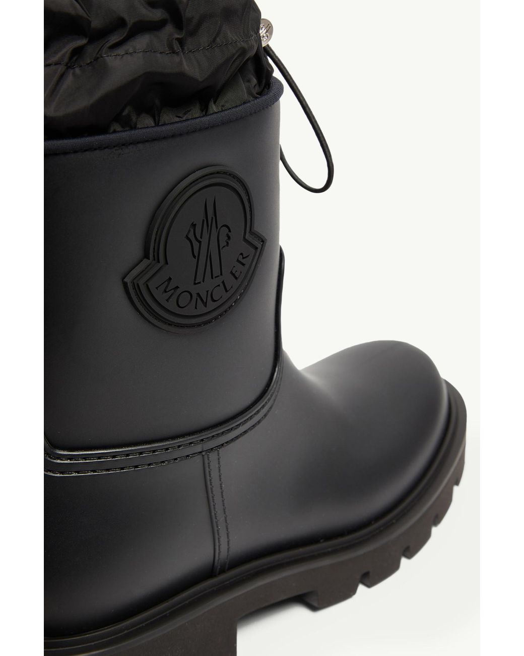 Moncler Black Kickstream Rain Boots