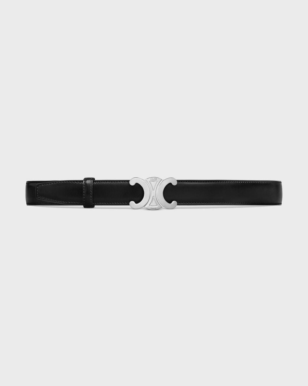 Céline White Triomphe Buckle And Reversible Belt for men
