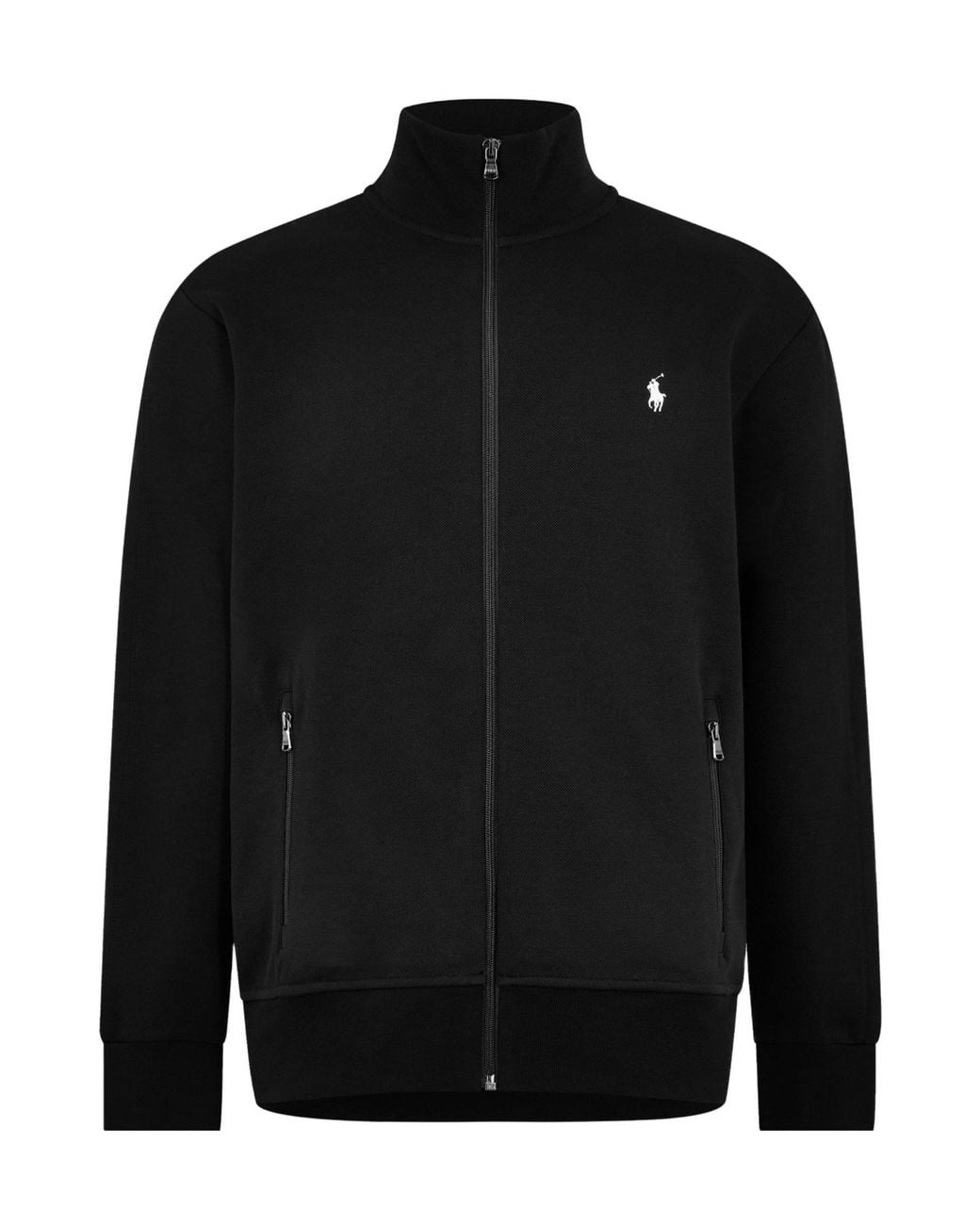 Polo Ralph Lauren Black Stand-Collar Long-Sleeved Coat for men
