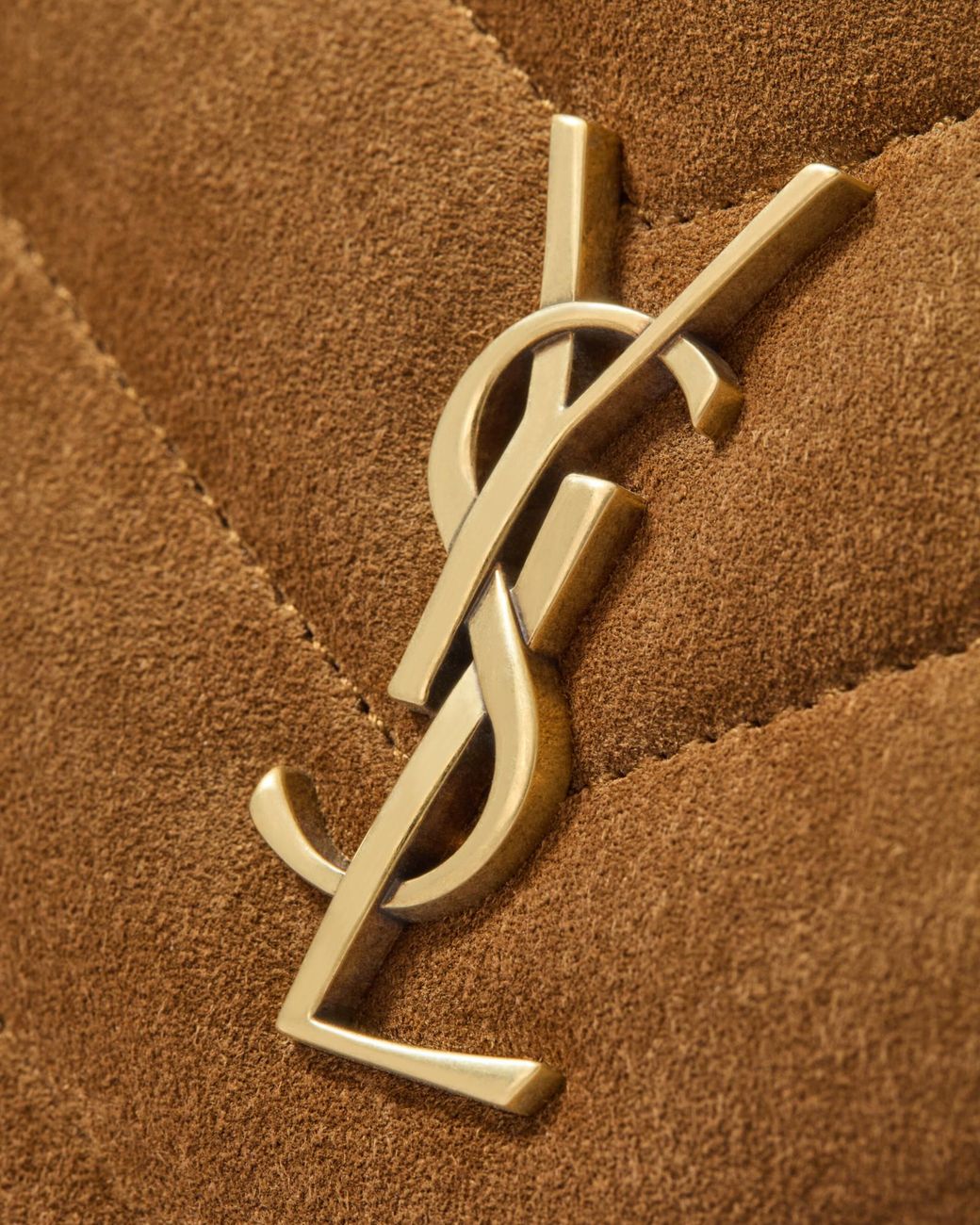 Saint Laurent White Quilted Chain Shoulder Bag
