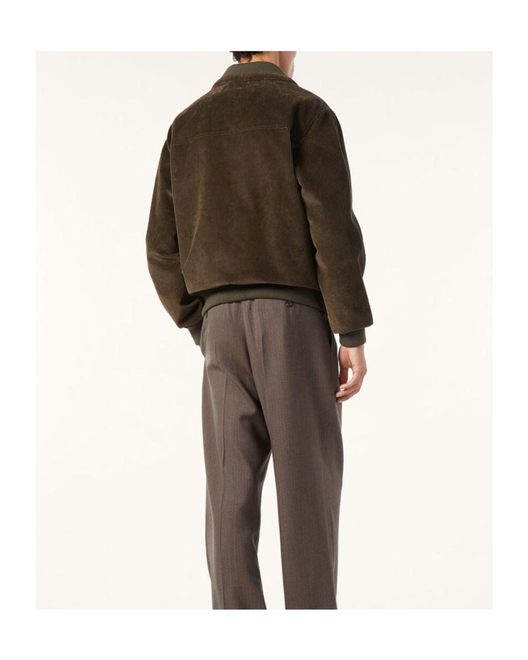 Loro Piana Brown Apos;S Maremma Corduroy Bomber Jacket for men