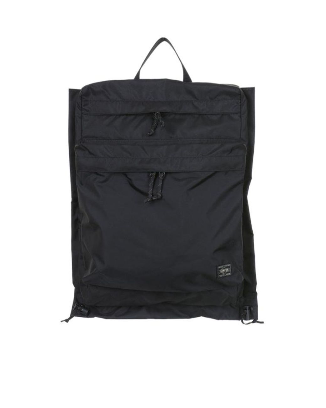 Porter-Yoshida and Co Black Logo Backpack for men