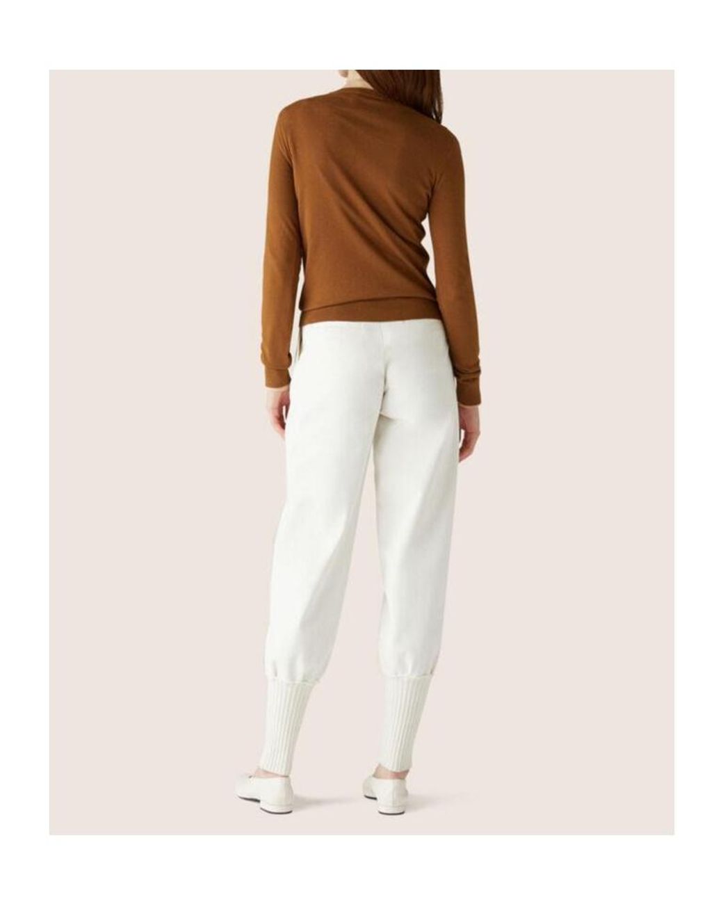 Loro Piana Brown Round Neck Knitted Sweater