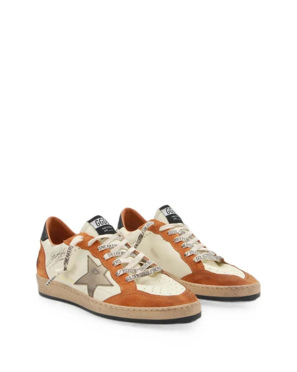 Golden Goose Deluxe Brand Brown Ballstar Low-Top Sneakers for men