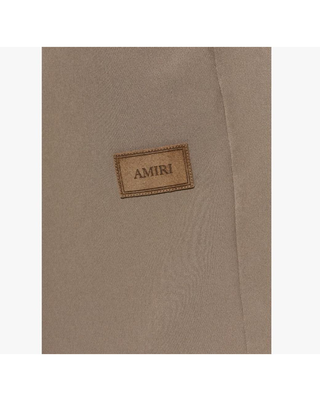 Amiri Natural Patch Cady Track Shorts for men