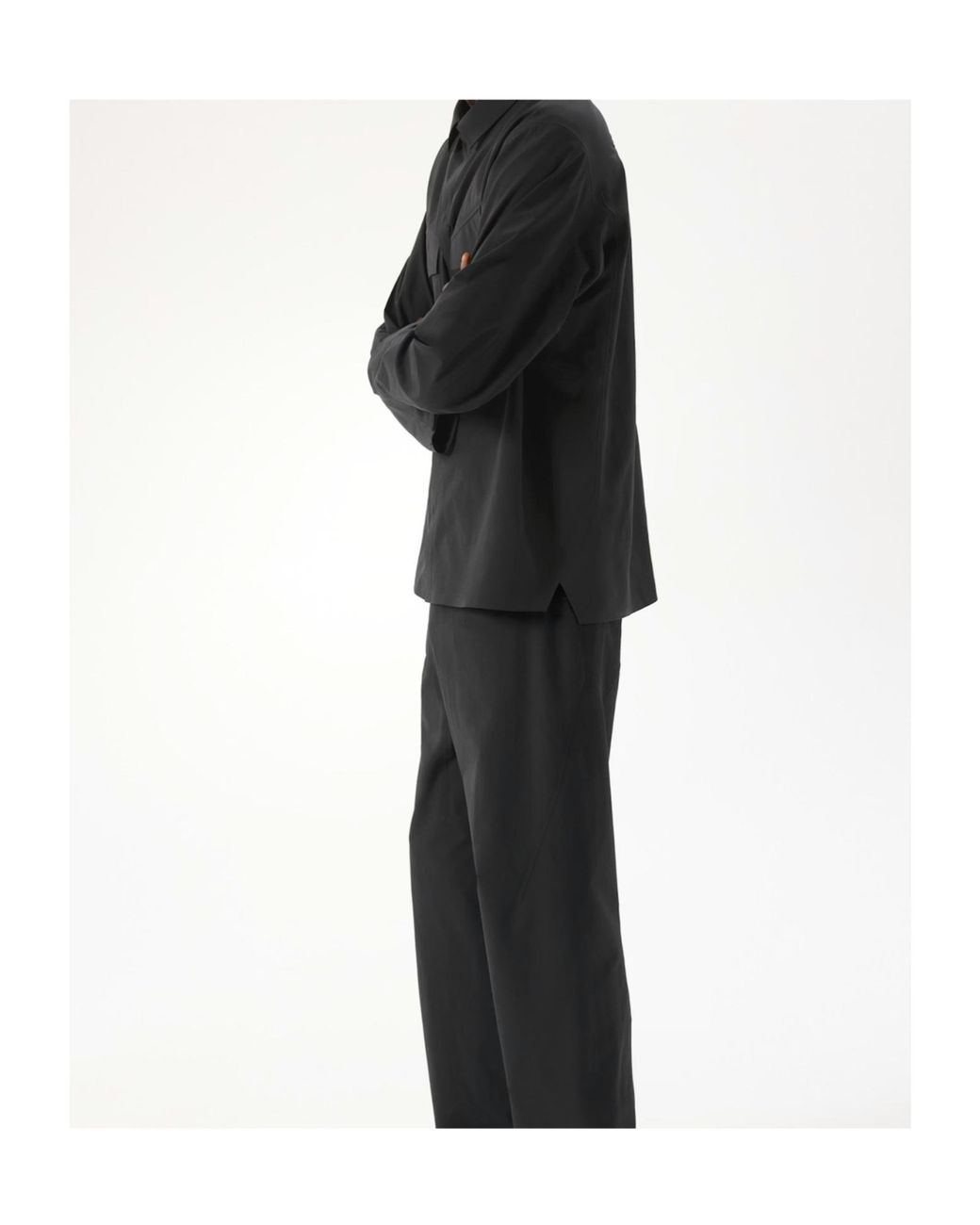 Veilance Black Arc'Teryx Utility Pocket Shirt for men