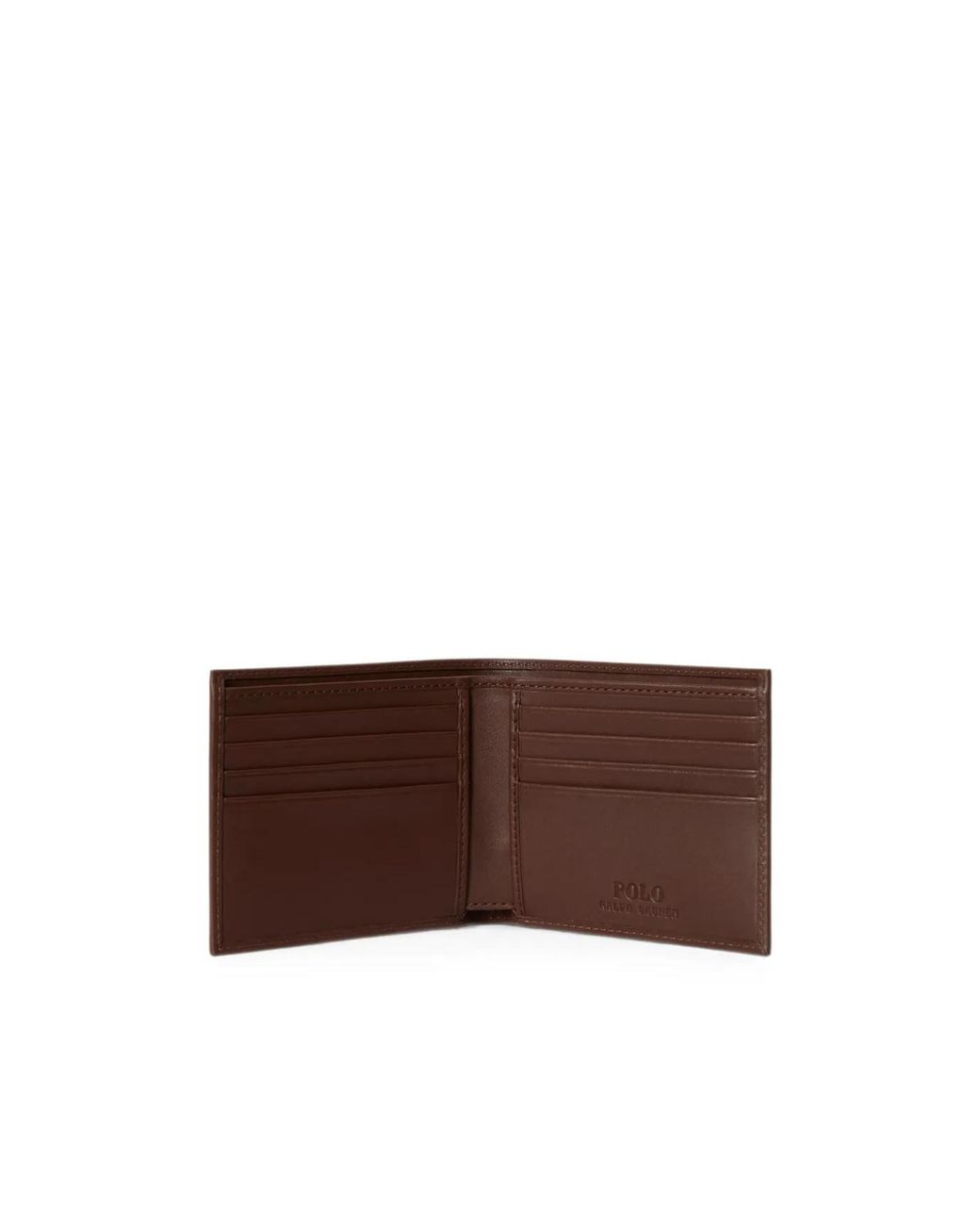 Polo Ralph Lauren Brown Bear Print Bifold Wallet for men
