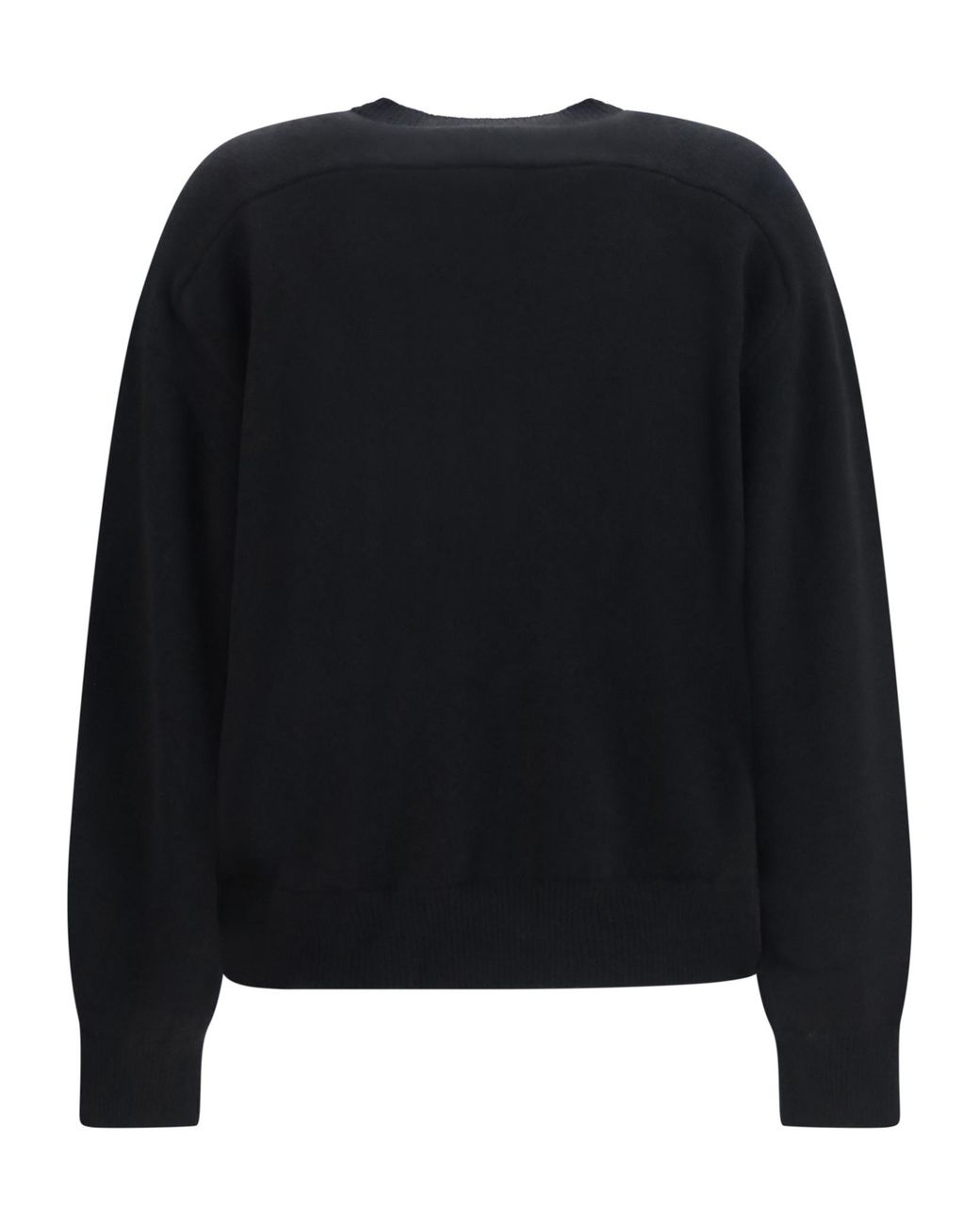 Loulou de Saison Black Malo Oversized Cashmere Henley Sweater