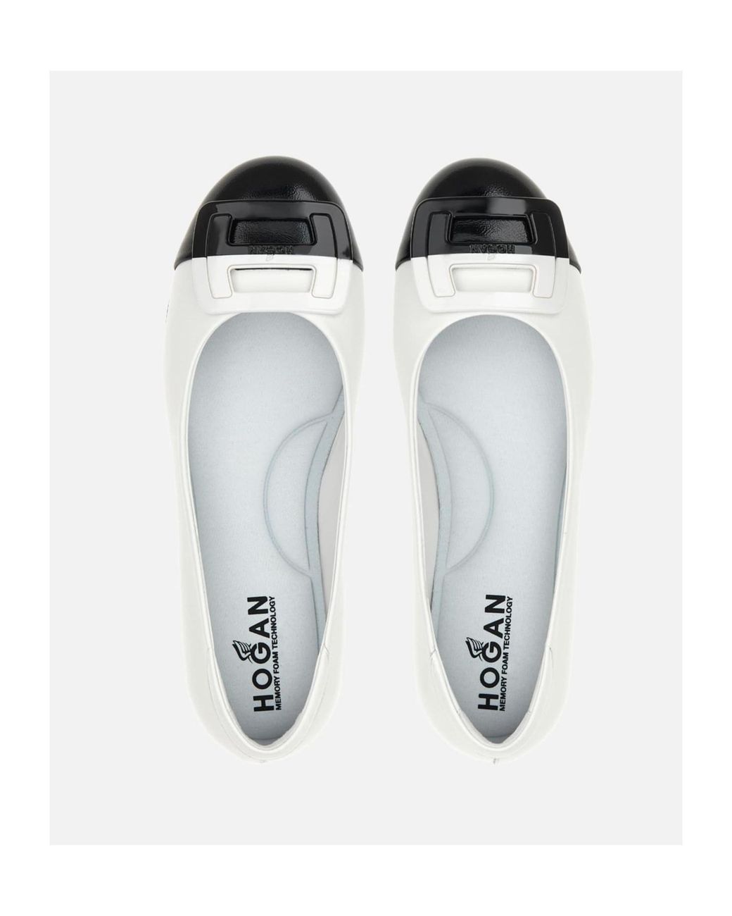 Hogan White H661 Ballerina Shoes