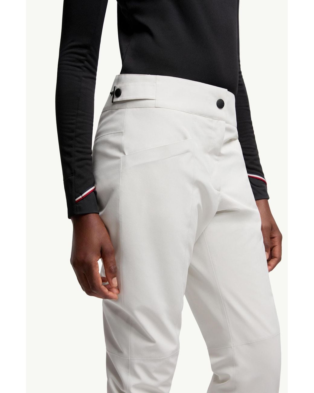 Moncler White Gore-Tex Ski Pants