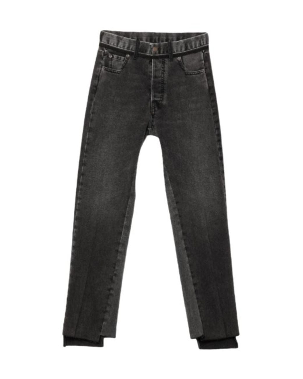 Maison Margiela Black Multicolored Denim Trousers
