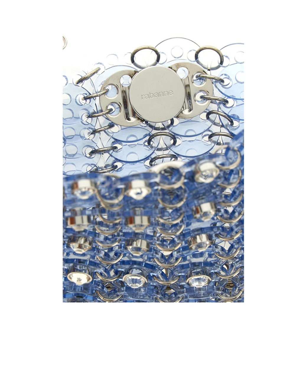 Rabanne Blue 1969 Nano Chain Shoulder Bag