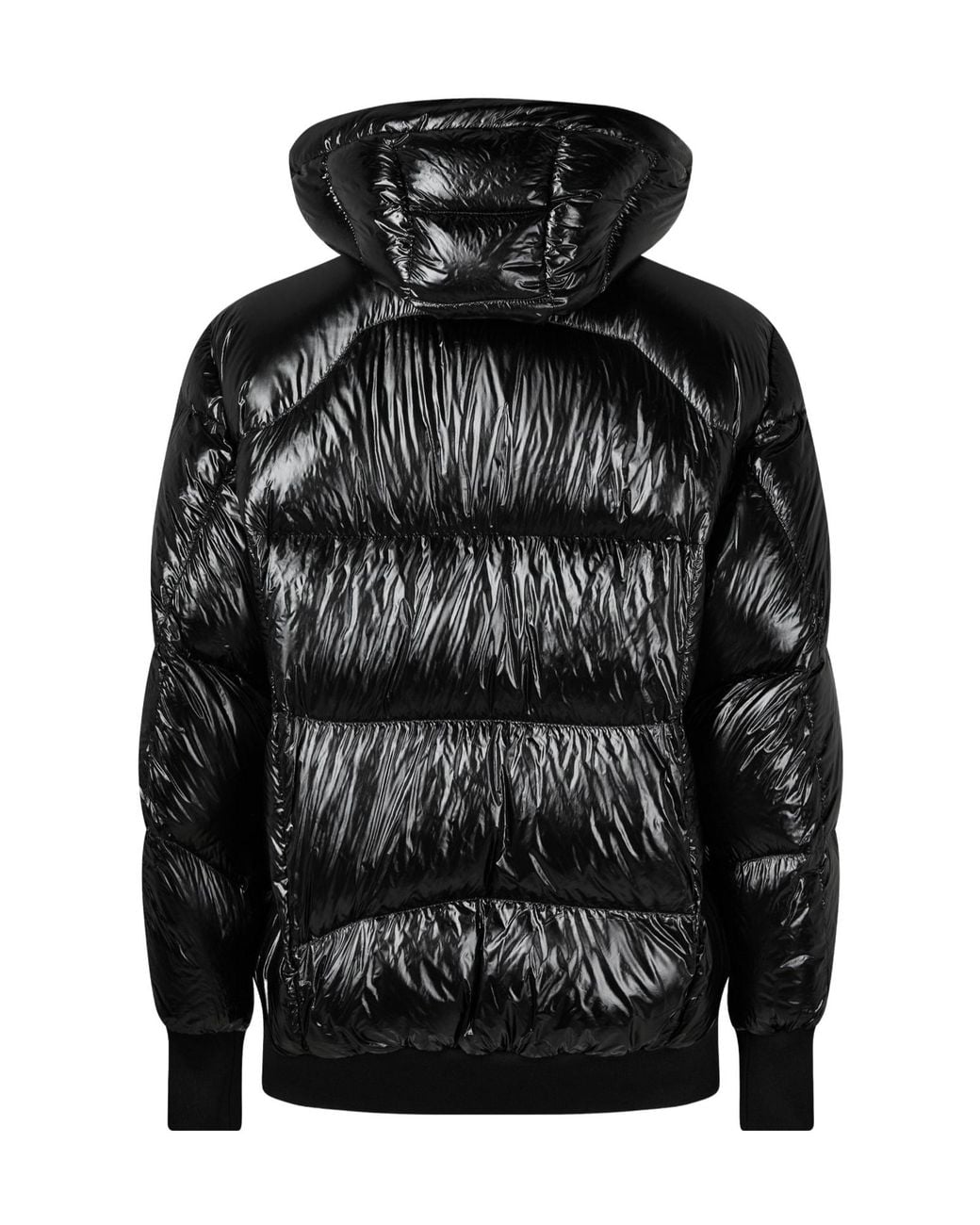 Boss Black Hooded Quilted Down Jacket for men