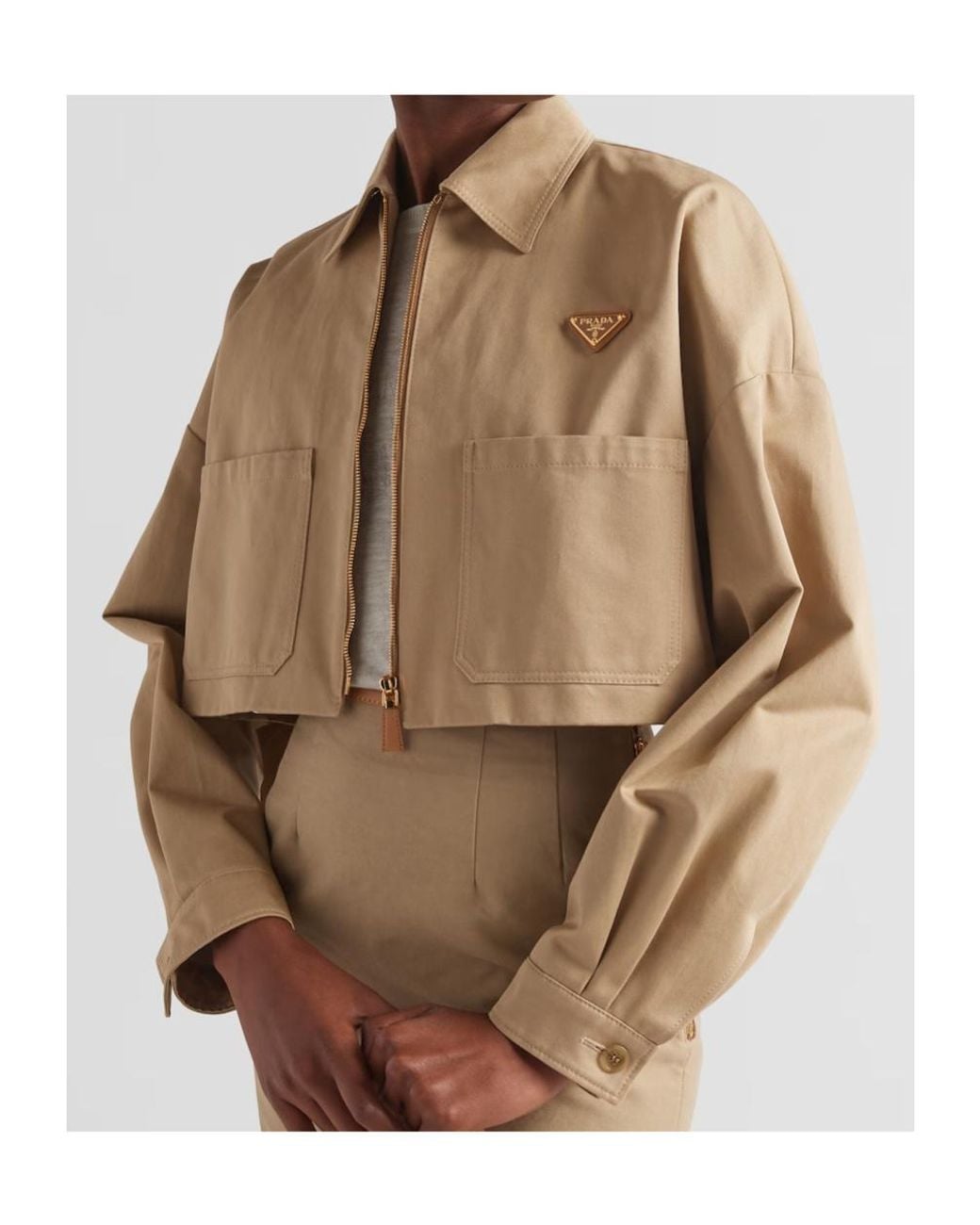 Prada Natural Chino Blouson Jacket