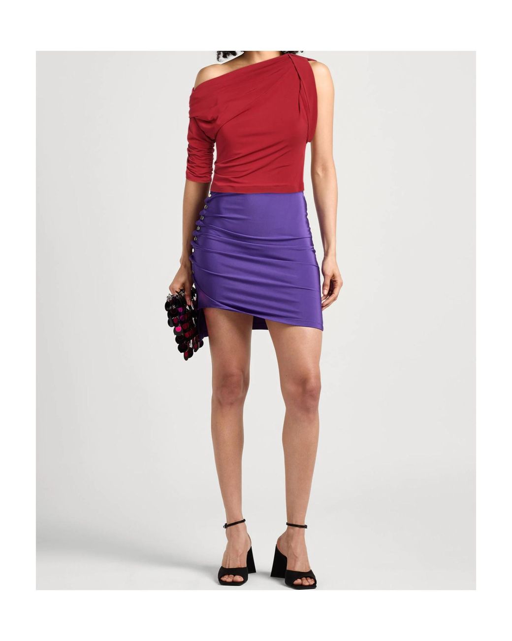 Jacquemus Red Asymmetrical Top