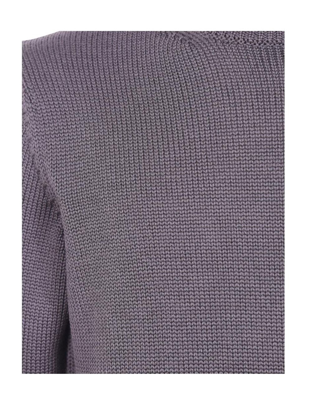 Nuur Purple Turtle-Neck Chunky-Knit for men