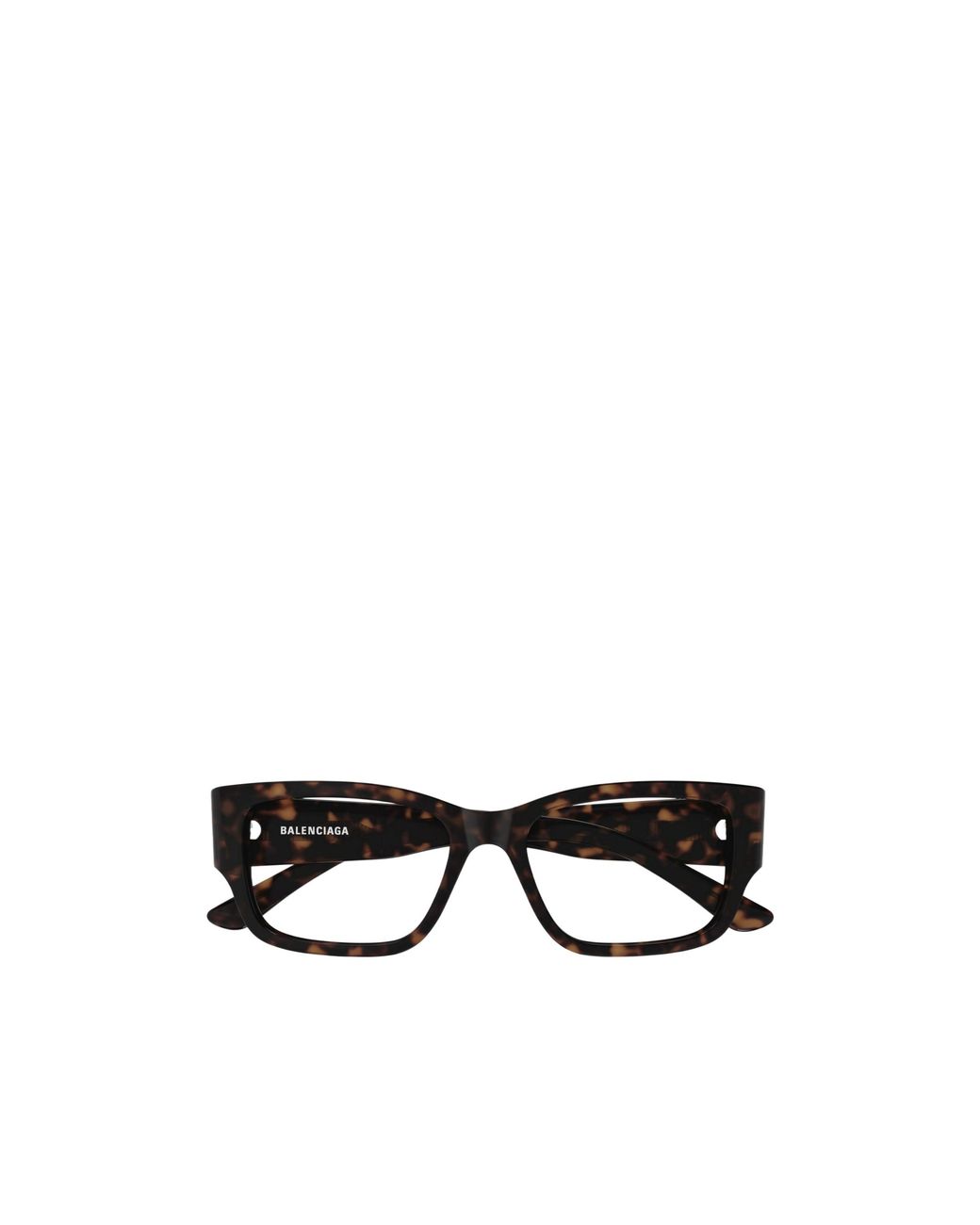 Balenciaga White Eyewear Rectangle Frame Glasses for men