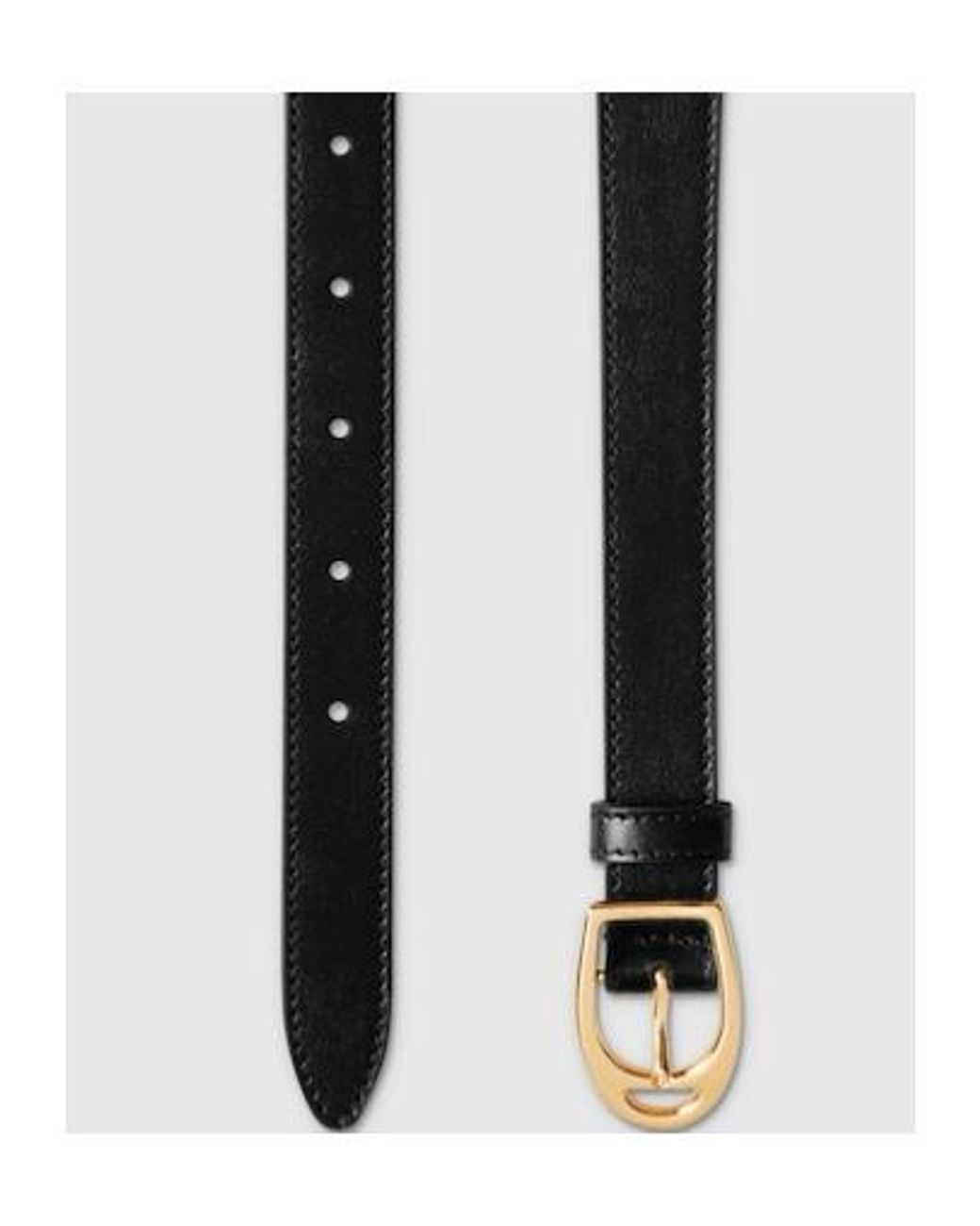 Gucci White Oversized Horsebit Belt