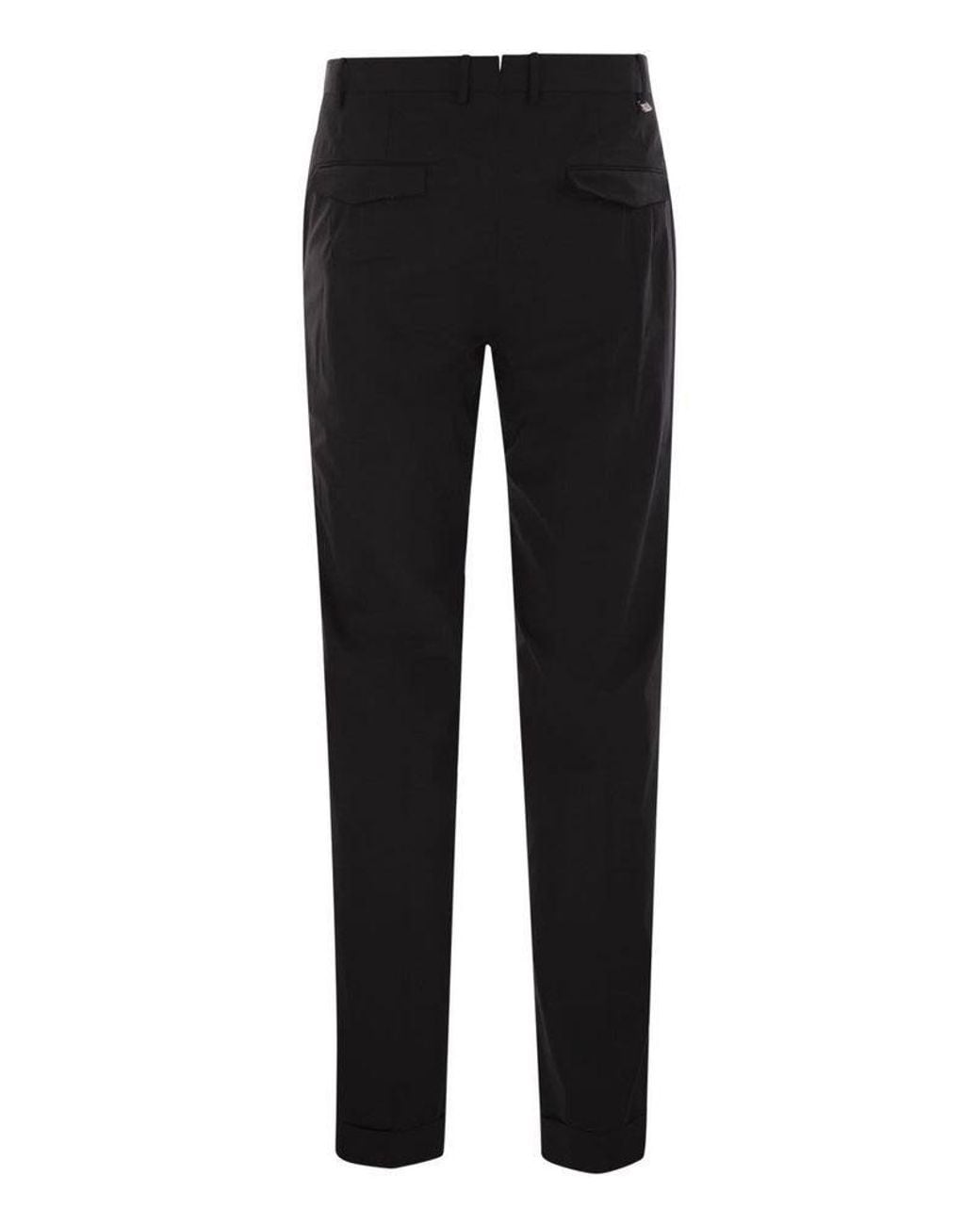 PT01 Black Master Fit Trousers for men