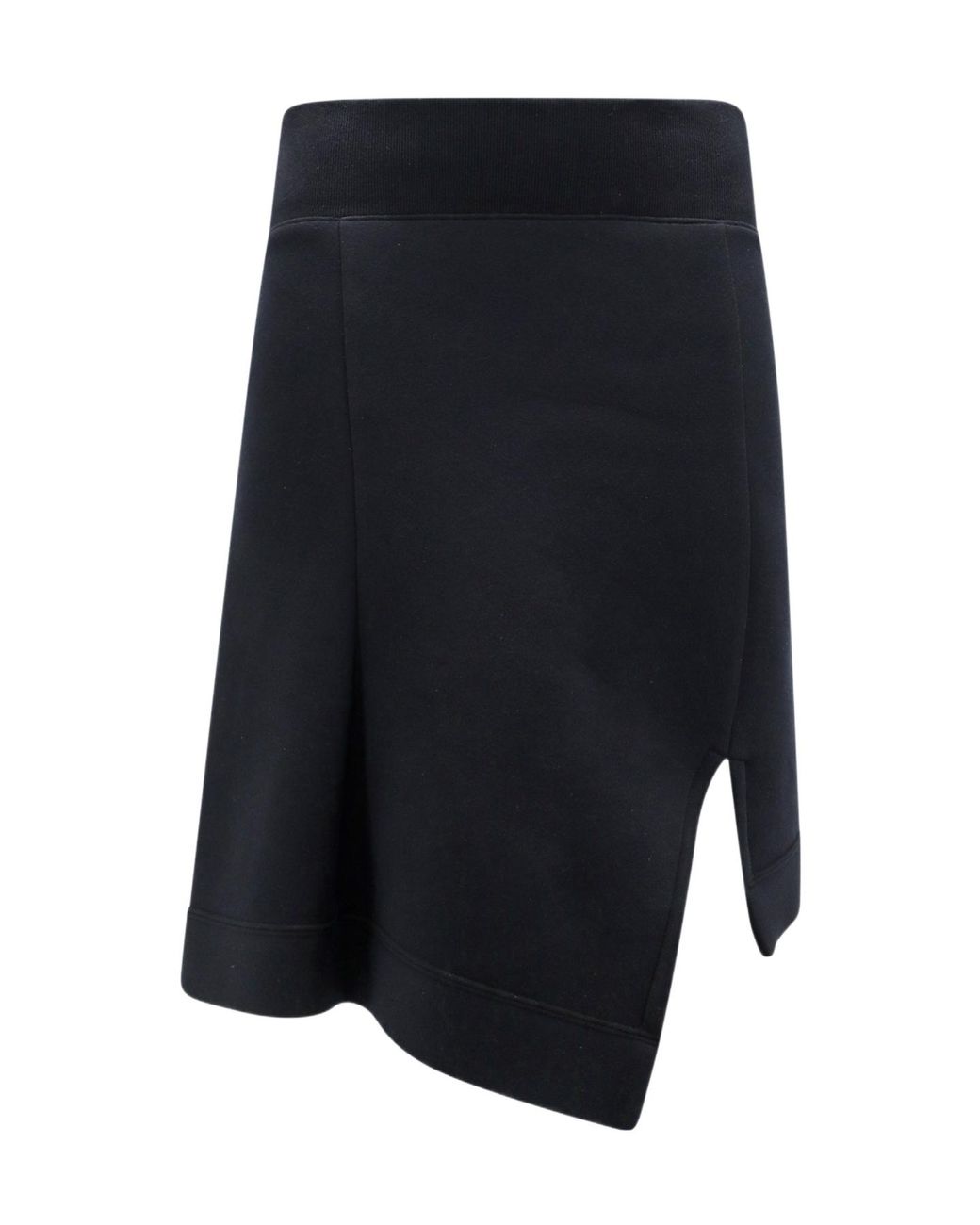 Sacai Blue High Waist Mini Asymmetric Skirt