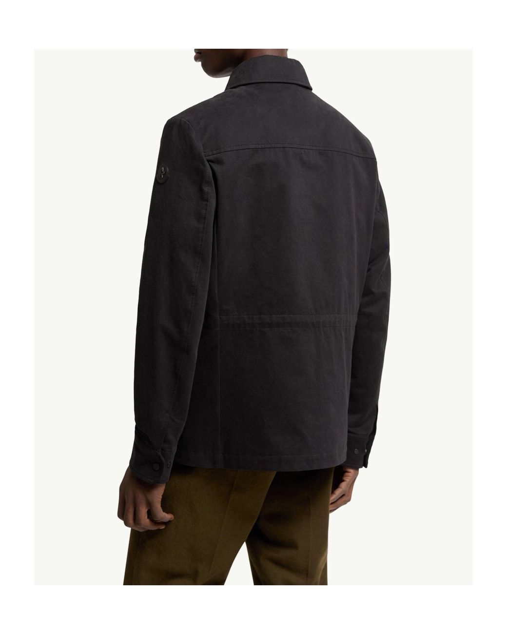 Moncler Black Thaldrik Cotton Field Jacket for men