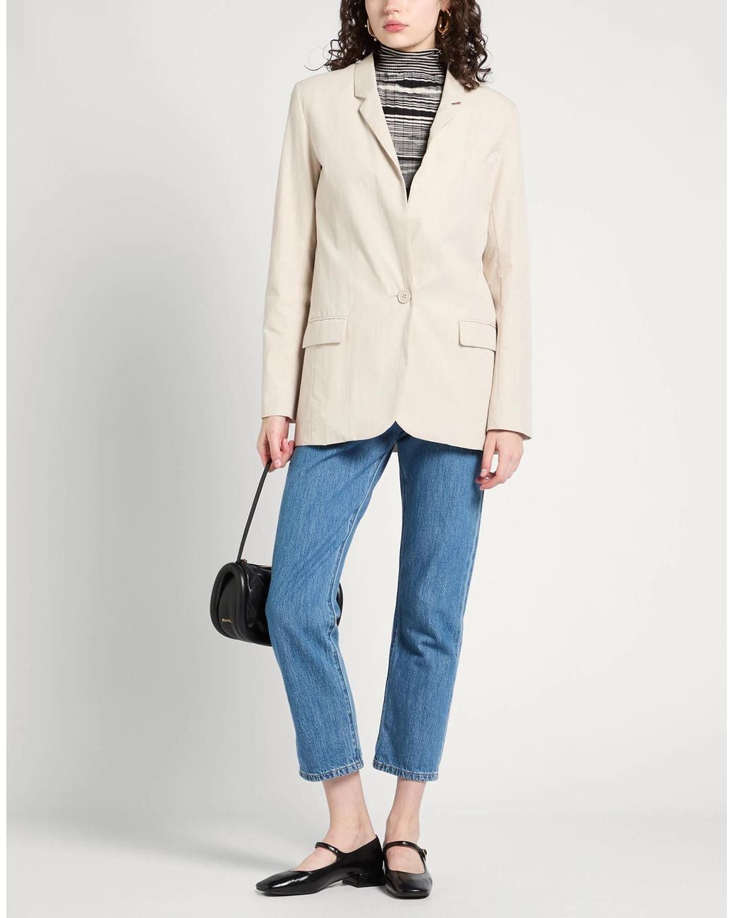 Isabel Marant Natural Single-Breasted Blazer