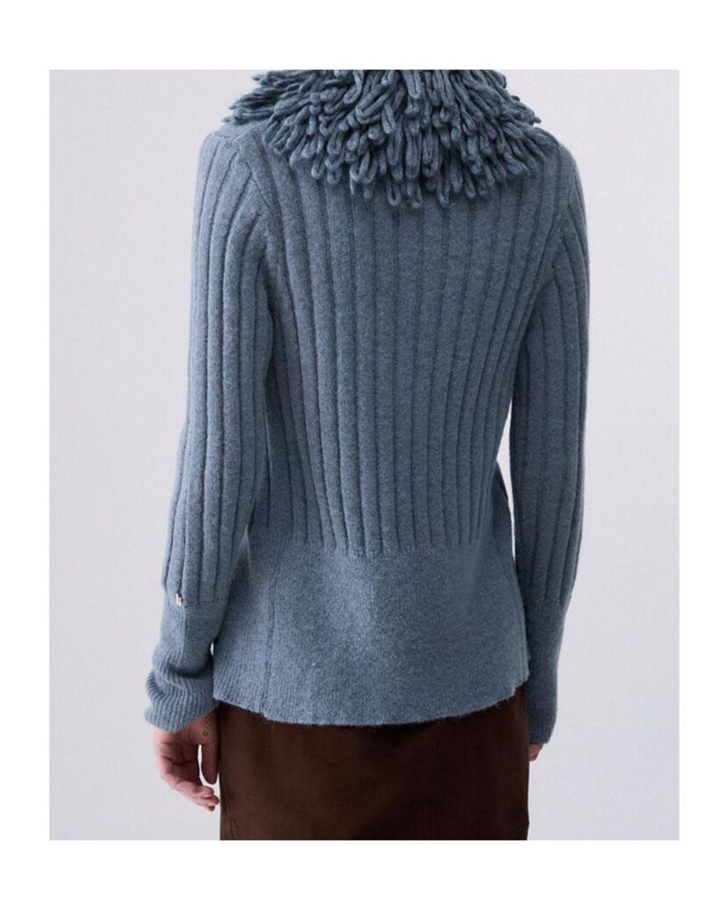 Liu Jo Blue Tie-Waist Knit Cardigan
