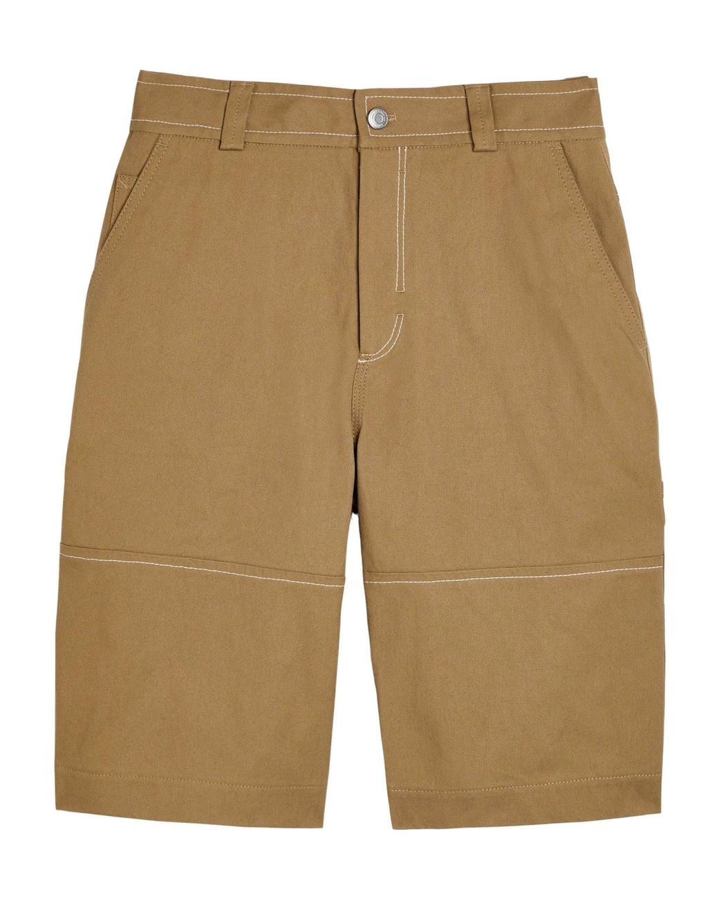 AMI Natural Weaved Five-Inch Shorts for men