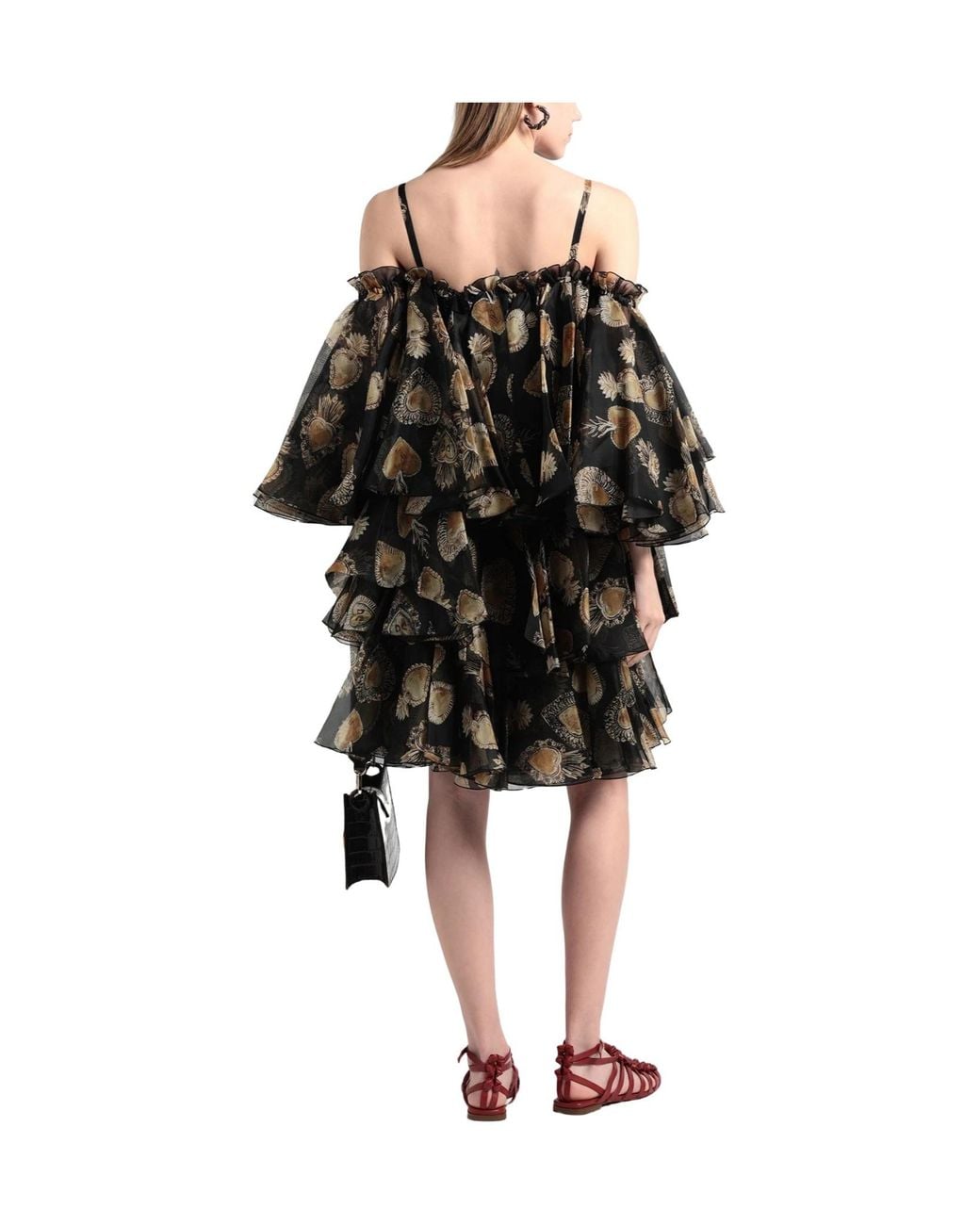 Dolce & Gabbana Black Color-Blocked Dress