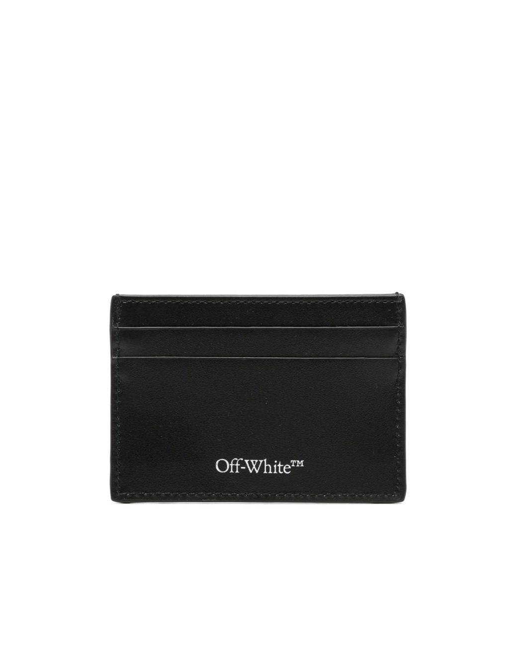 Off-White c/o Virgil Abloh Black Logo Printed Card Holder for men