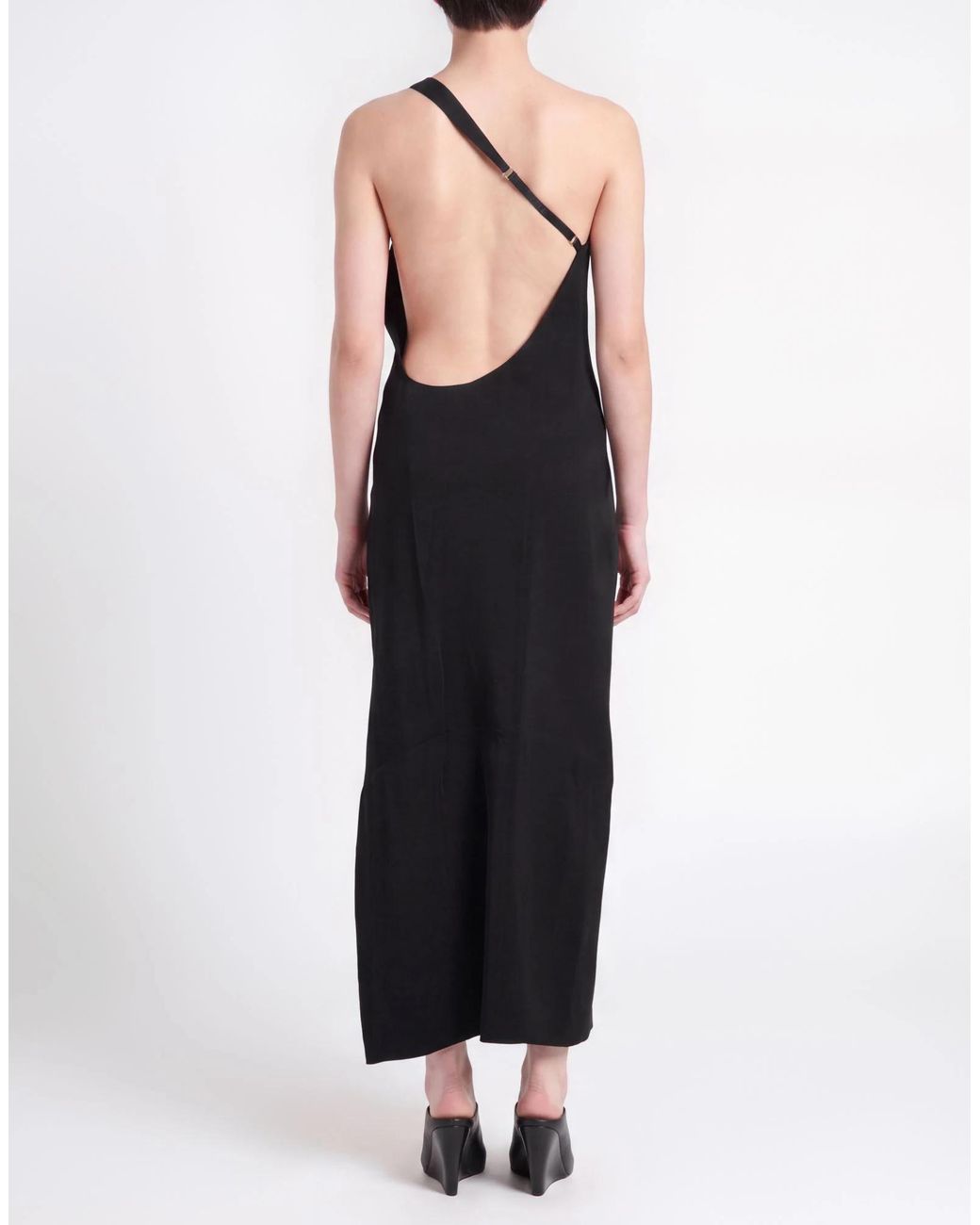 Sportmax Black Midi Dress Viscose, Elastane