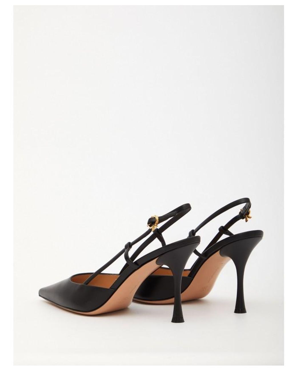 Gianvito Rossi Black Logo High Heels