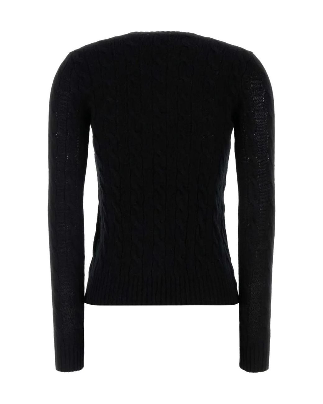 Ralph Lauren Black Long-Sleeve Knit Top
