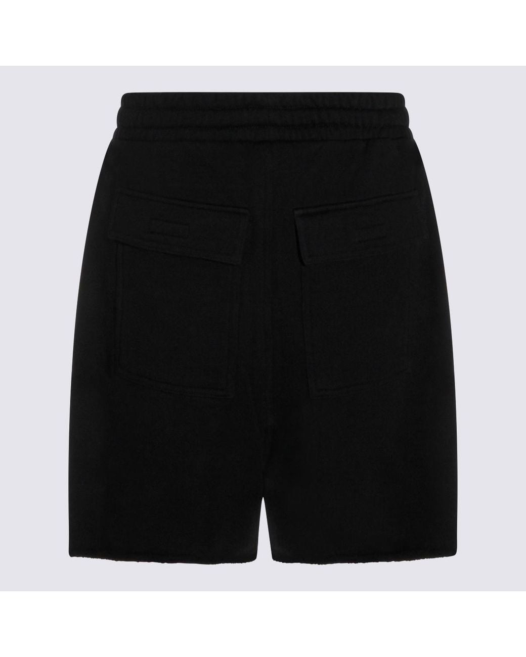 Thom Krom Black Drawstring Pocket Shorts for men
