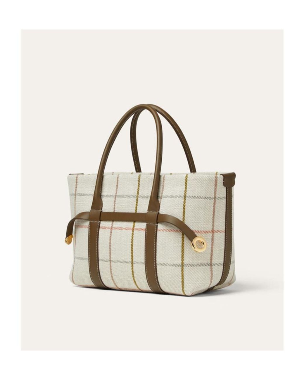 Loro Piana White Ghiera Small Handbag