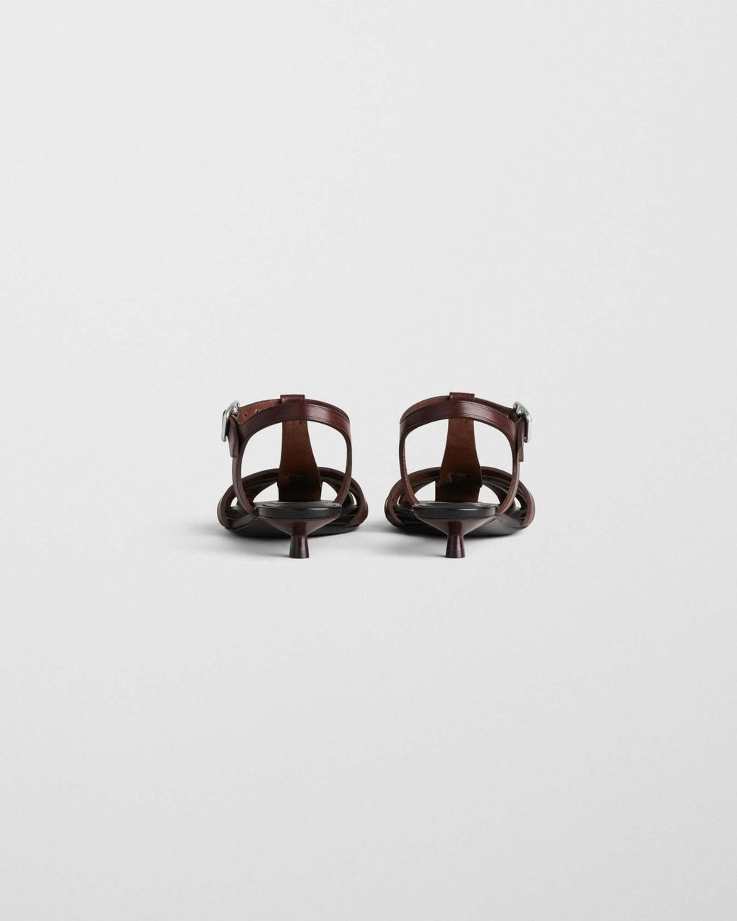 Phoebe Philo Brown Leather Fisherman Sandals