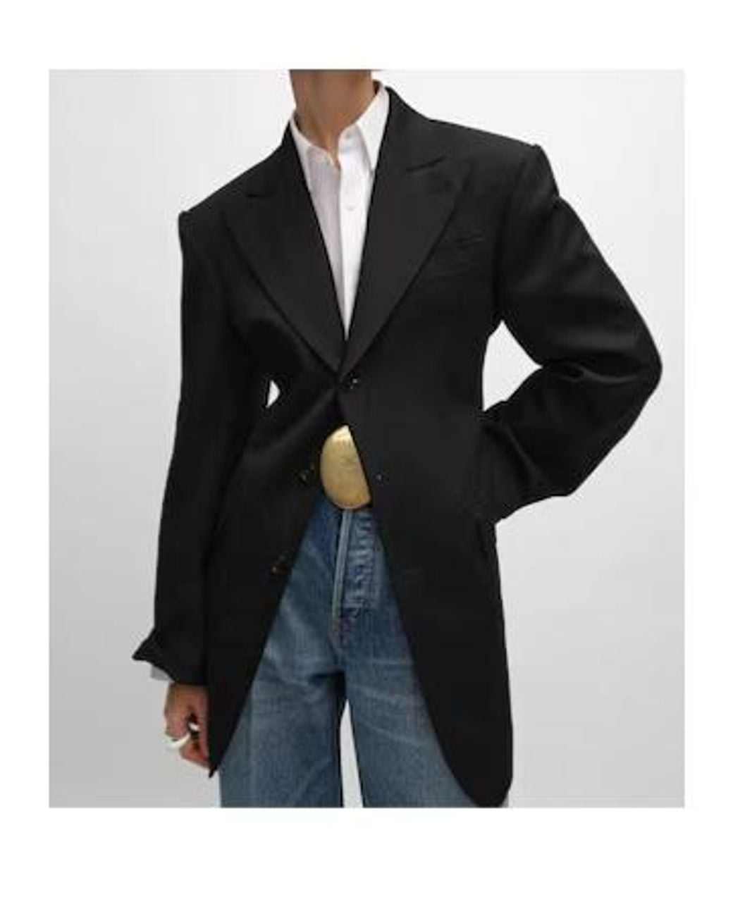 Céline Black Colonne Jacket