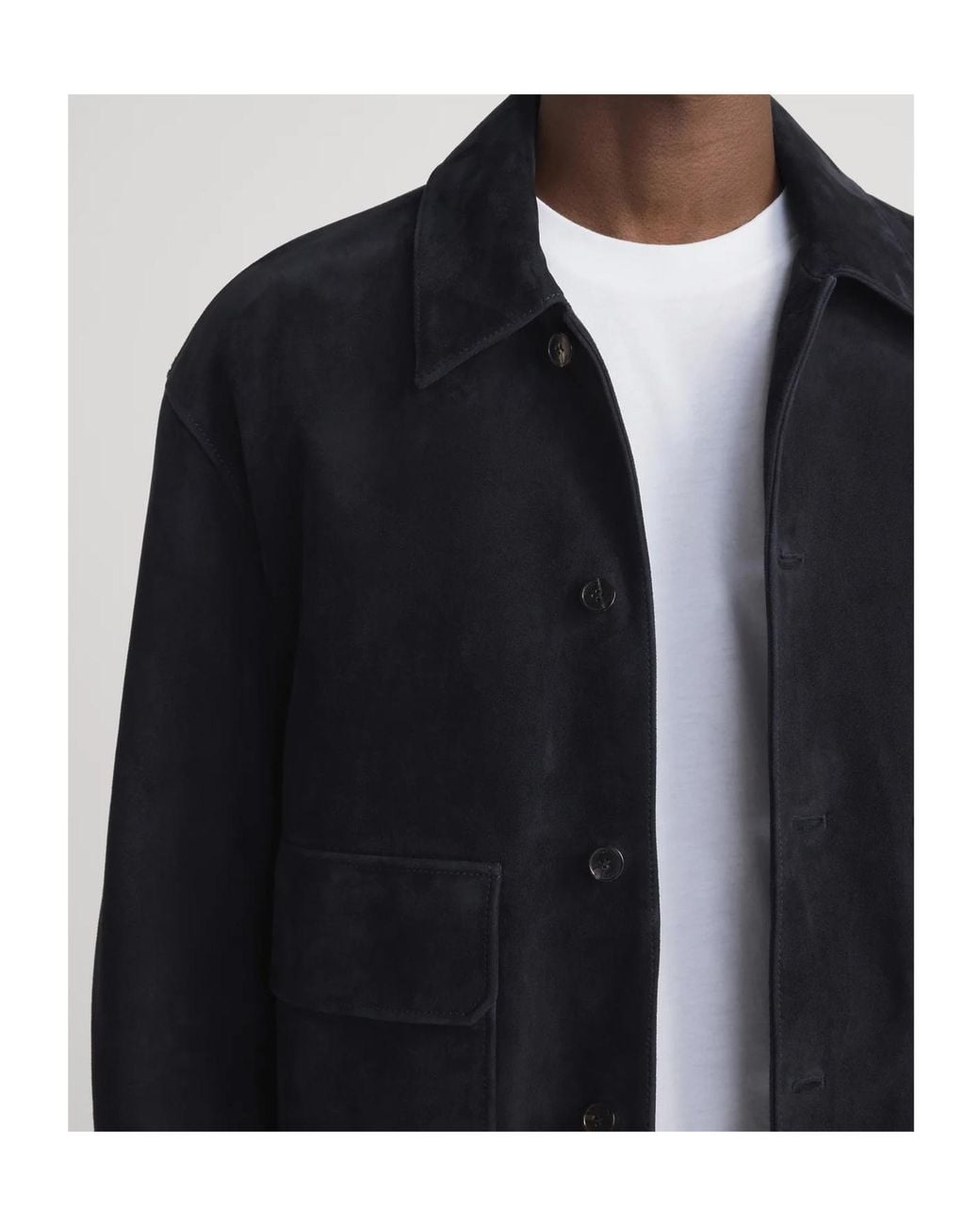 FRAME Blue Long-Sleeved Buttoned Jacket for men